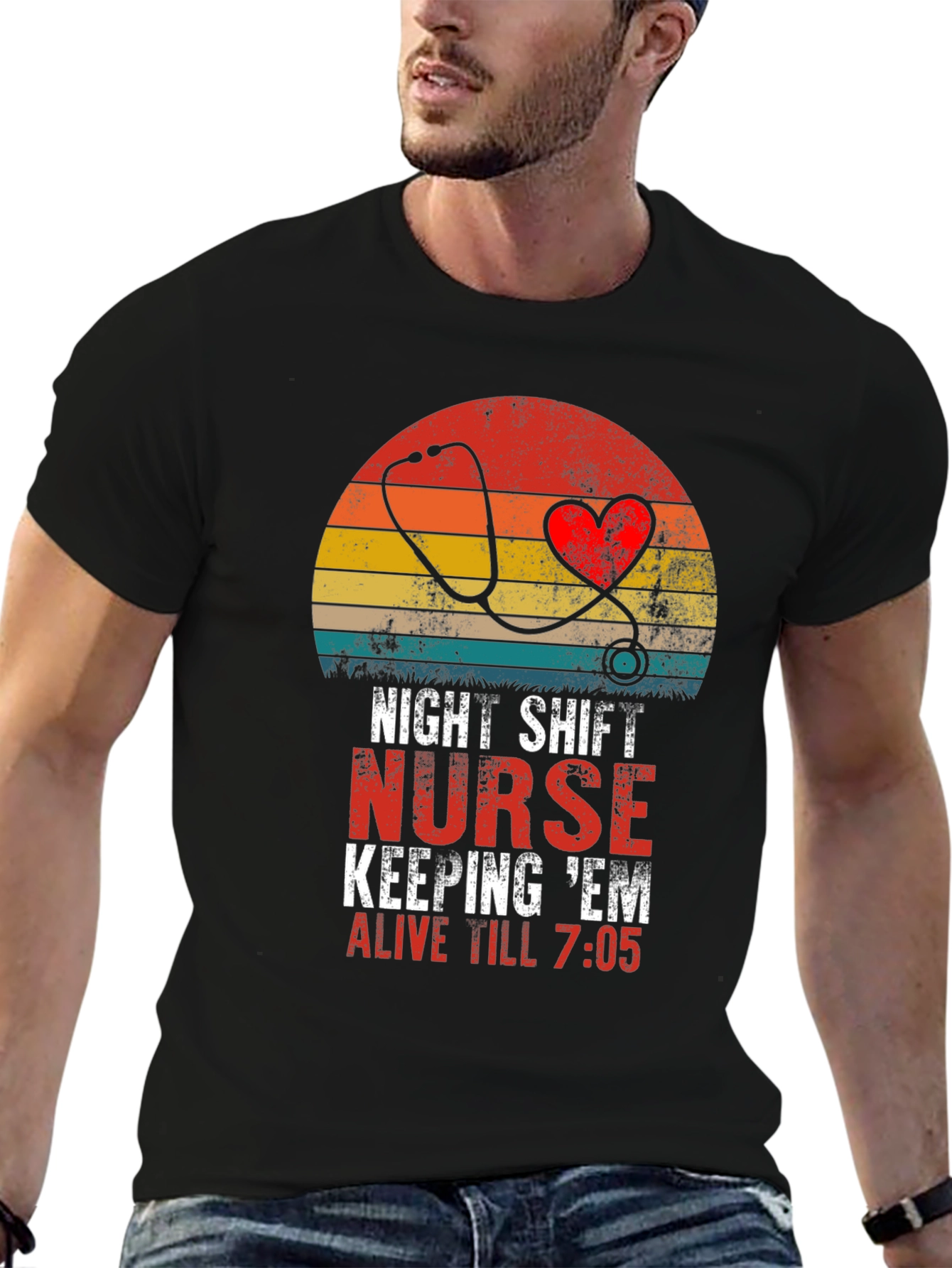 Night Shift Nurse Graphic T-Shirt