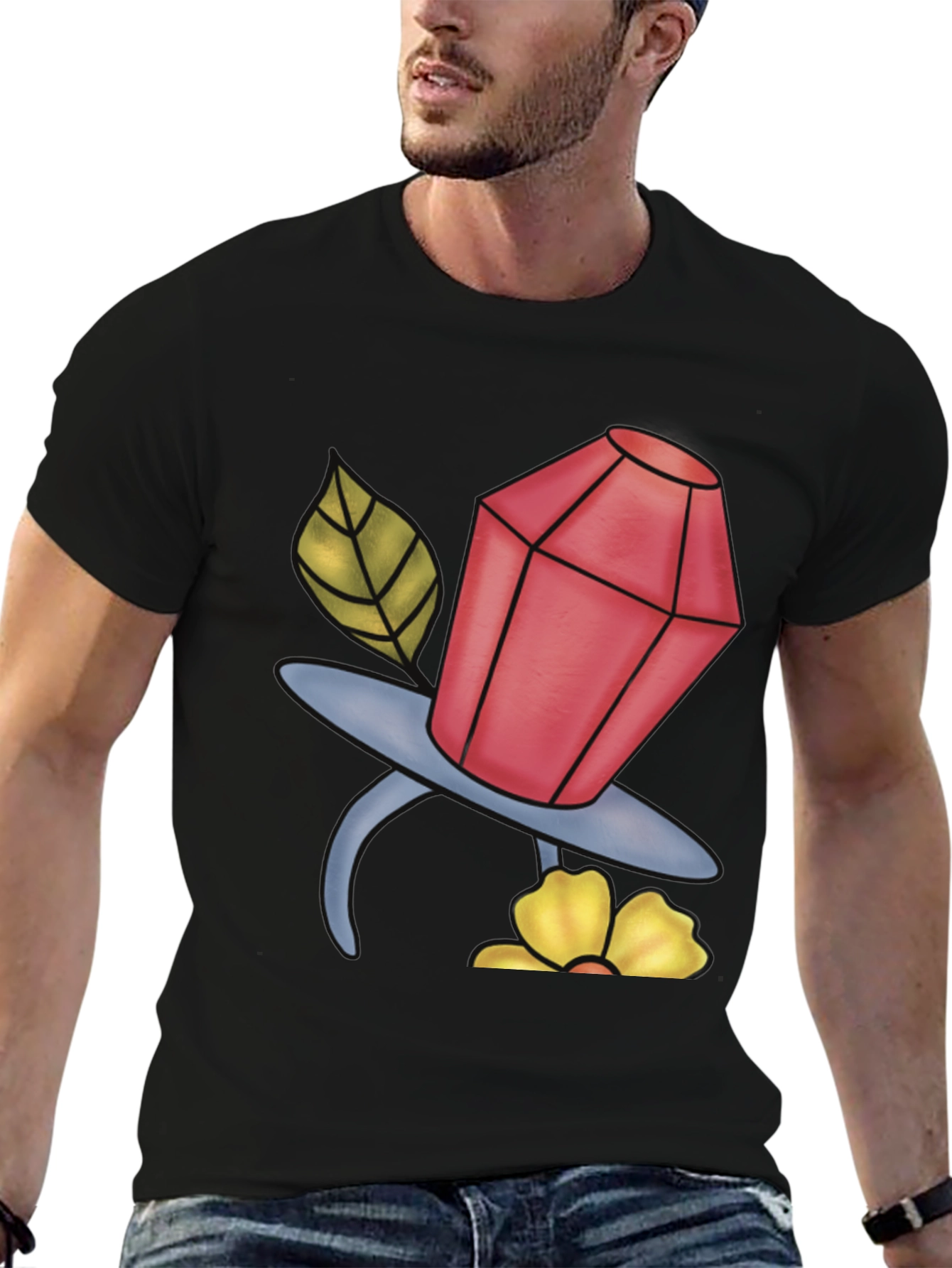 Cartoon Jewel Pacifier T-Shirt