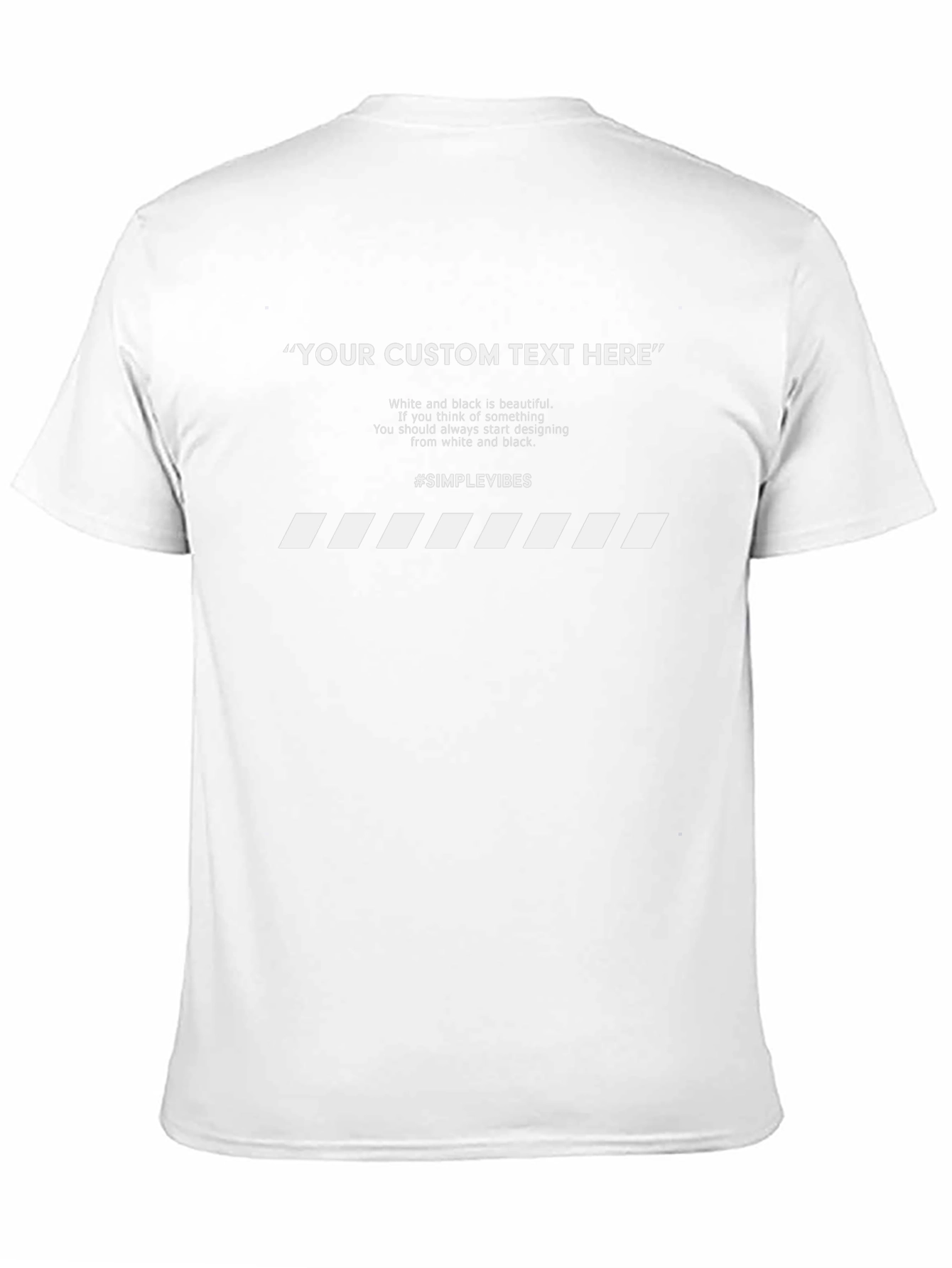 Customizable Minimalist Graphic T-Shirt