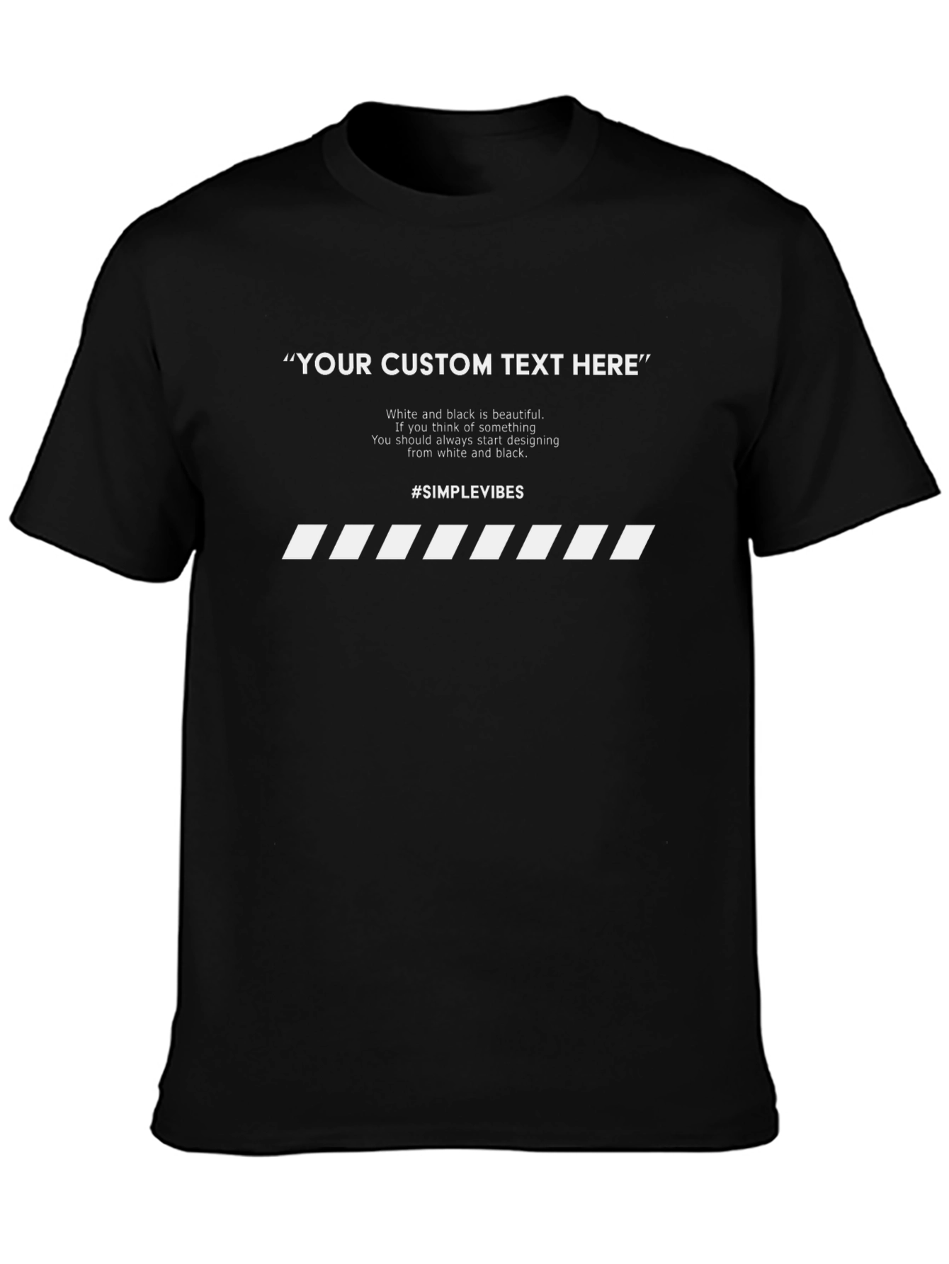 Customizable Minimalist Graphic T-Shirt