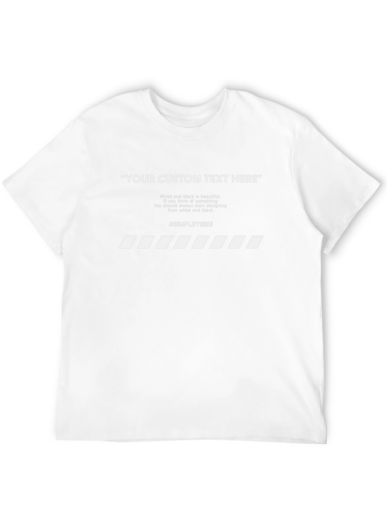 Customizable Minimalist Graphic T-Shirt