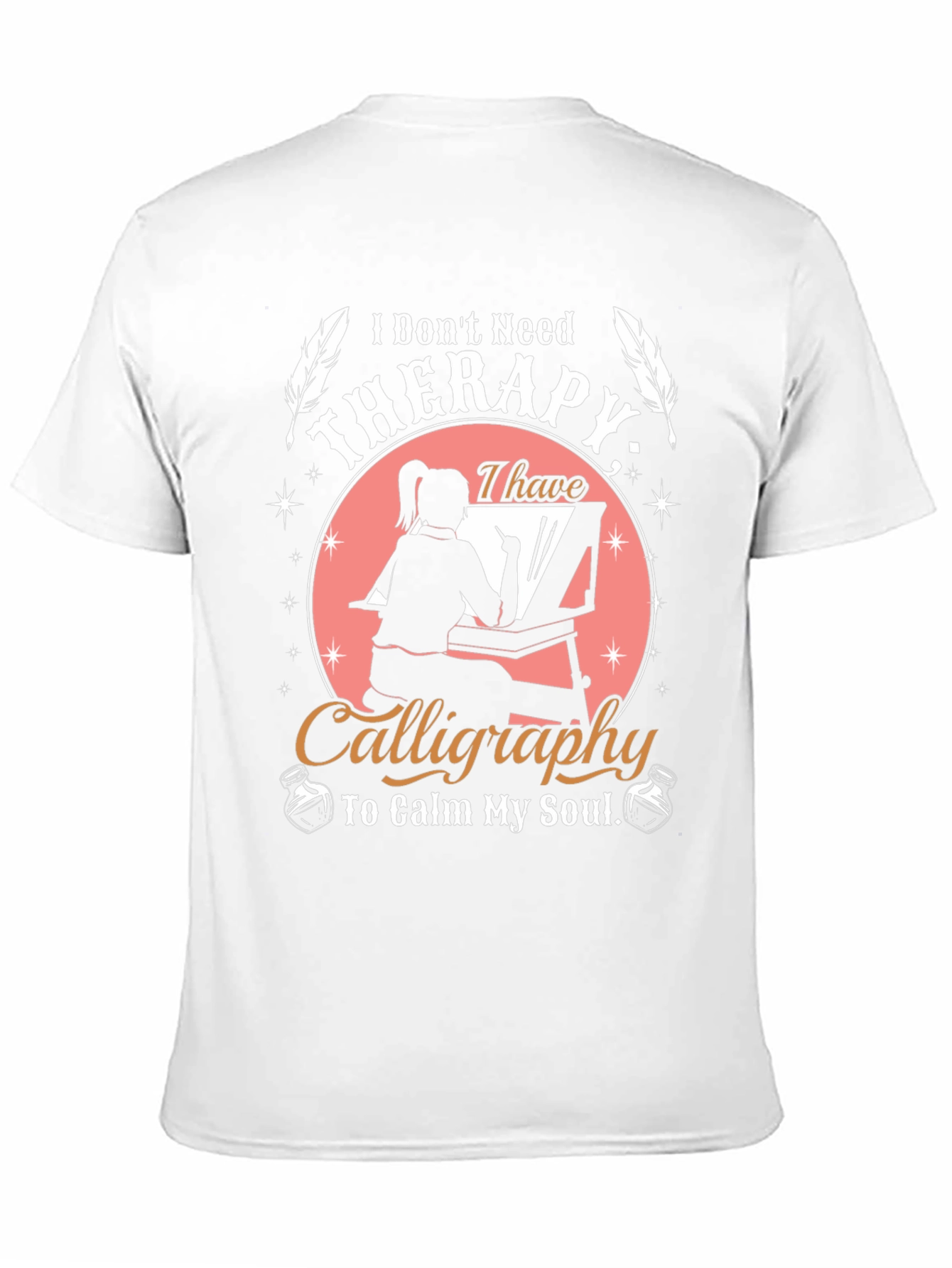 Calligraphy Therapy T-Shirt - Calm Your Soul