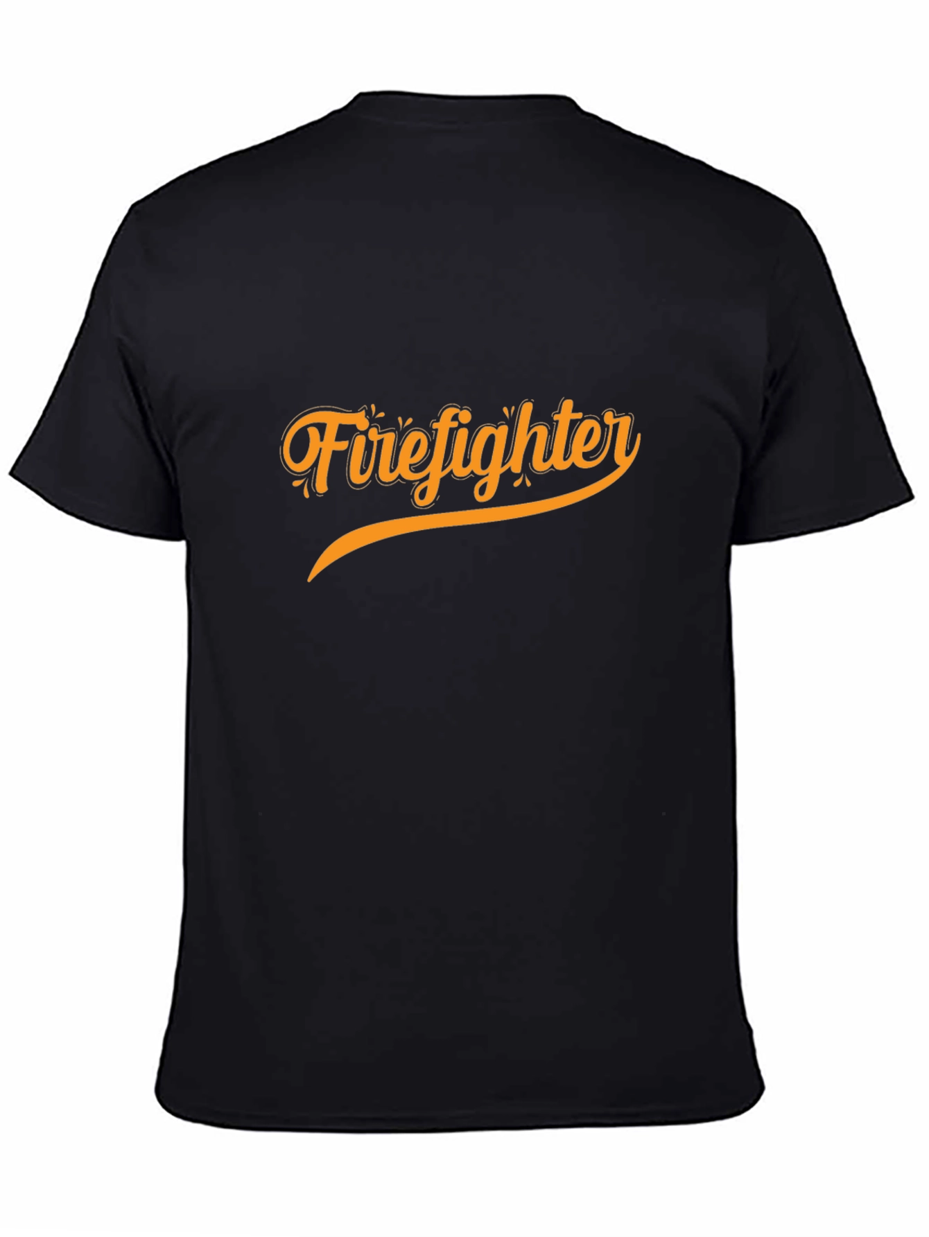 Firefighter Graphic Tee - Black Cotton Blend