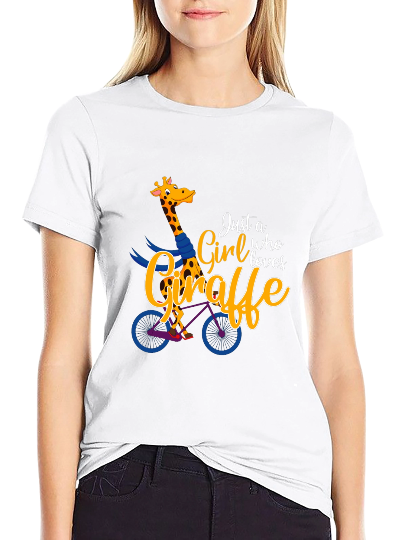 Giraffe Lover Graphic Tee - Black T-Shirt