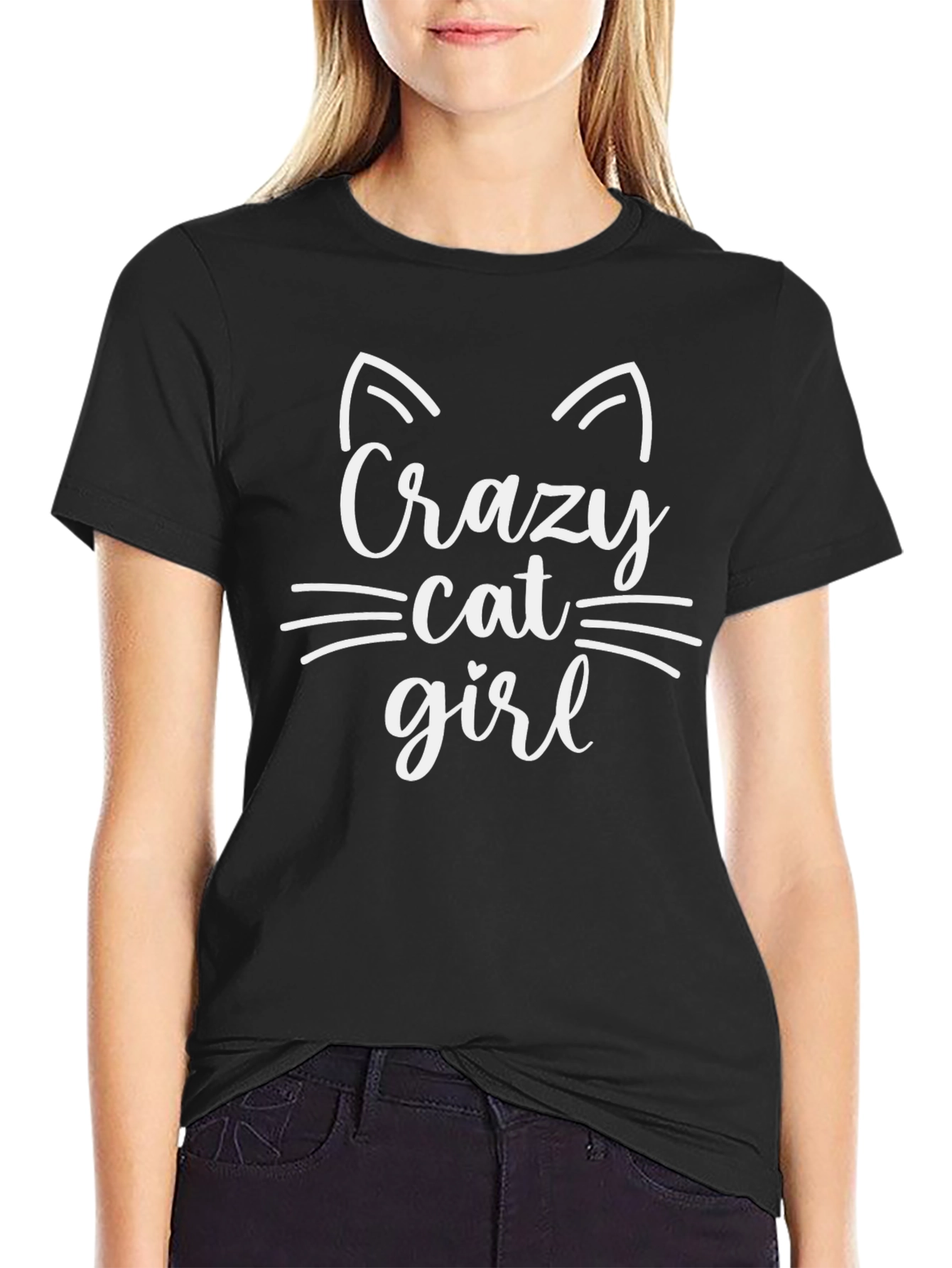 Crazy Cat Girl T-Shirt