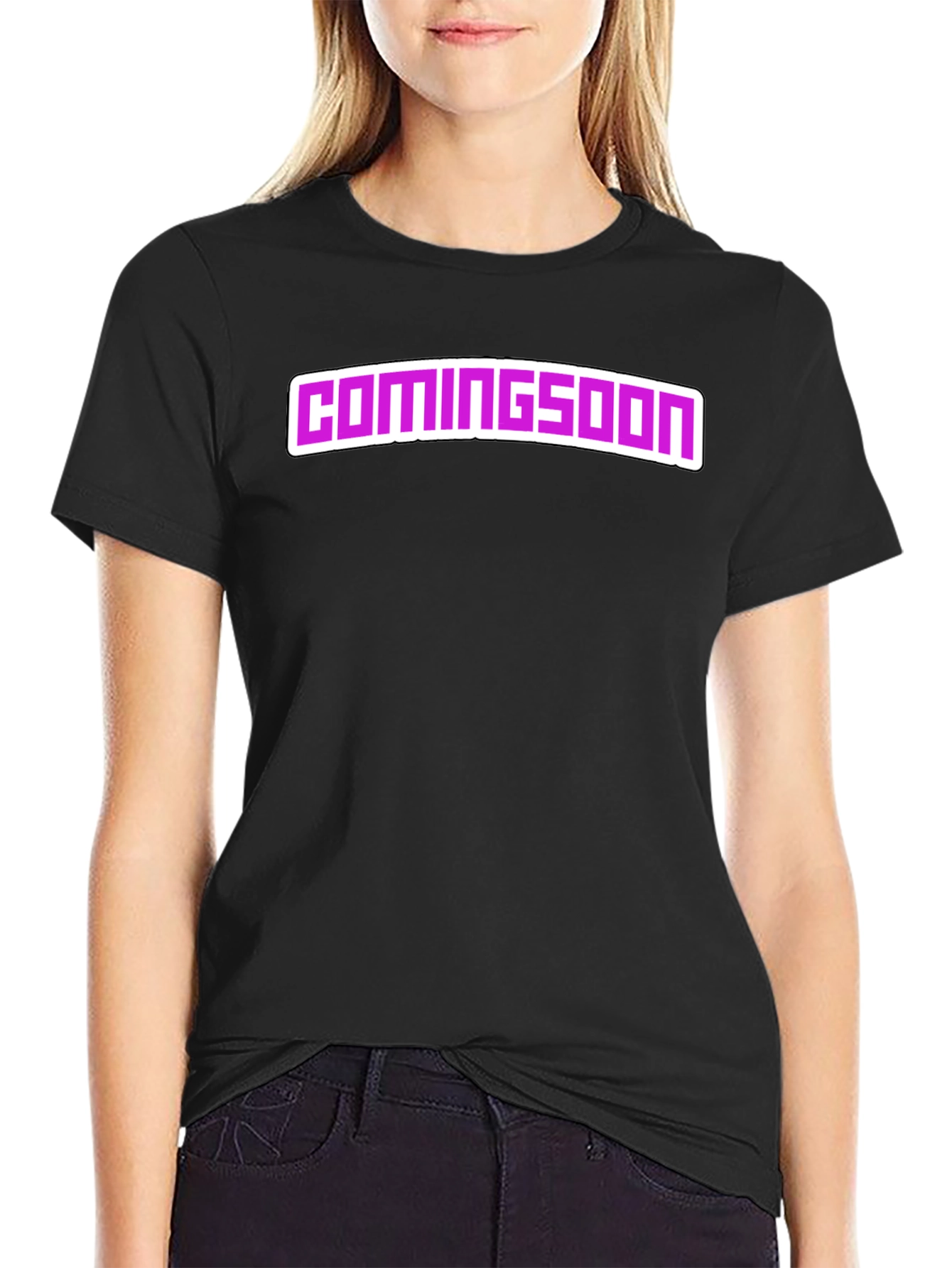 Coming Soon Black Graphic Tee