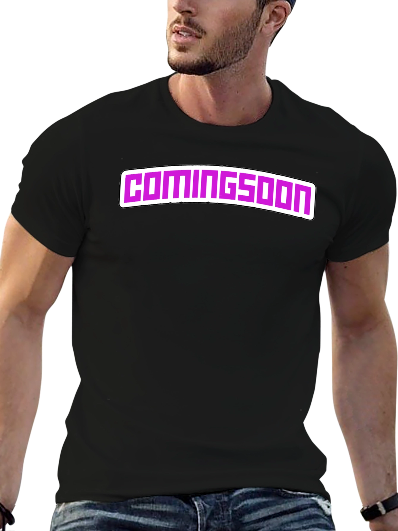 Coming Soon Black Graphic Tee