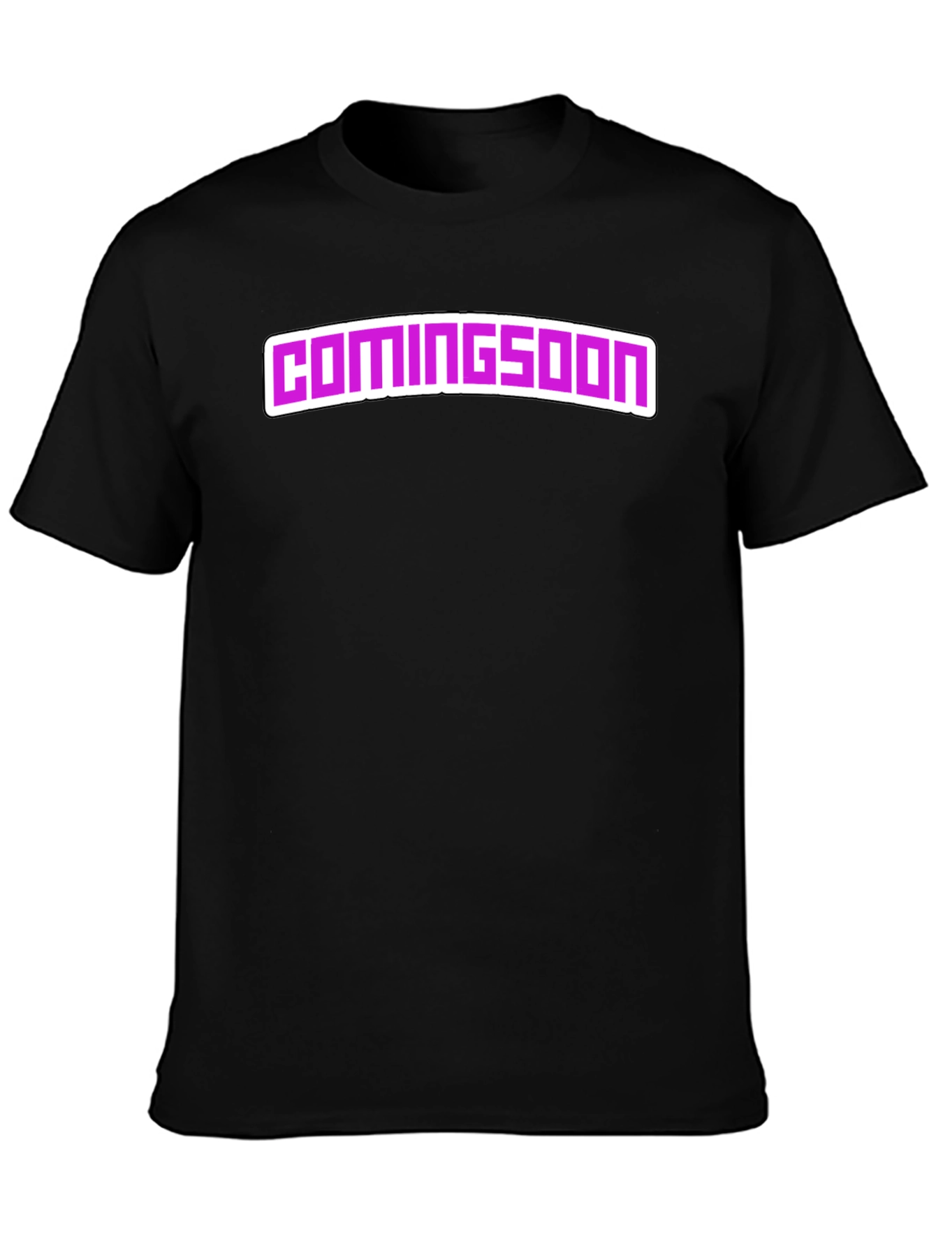 Coming Soon Black Graphic Tee