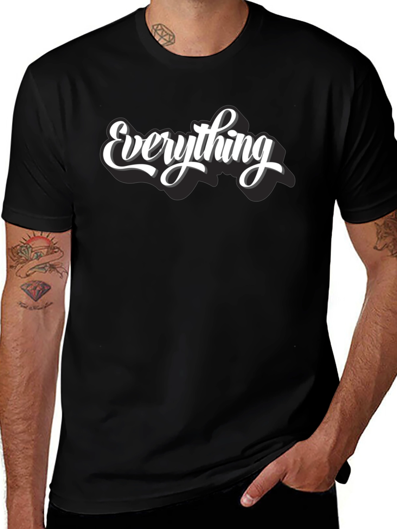 Everything T-Shirt - Black Crew Neck Tee