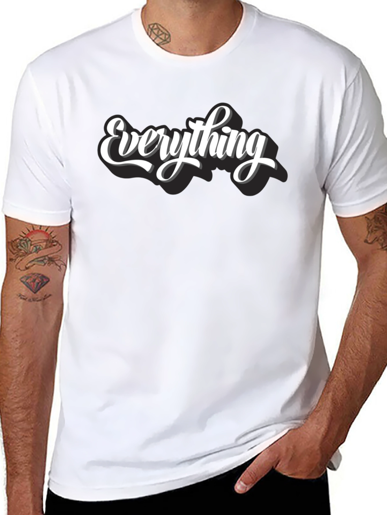 Everything T-Shirt - Black Crew Neck Tee