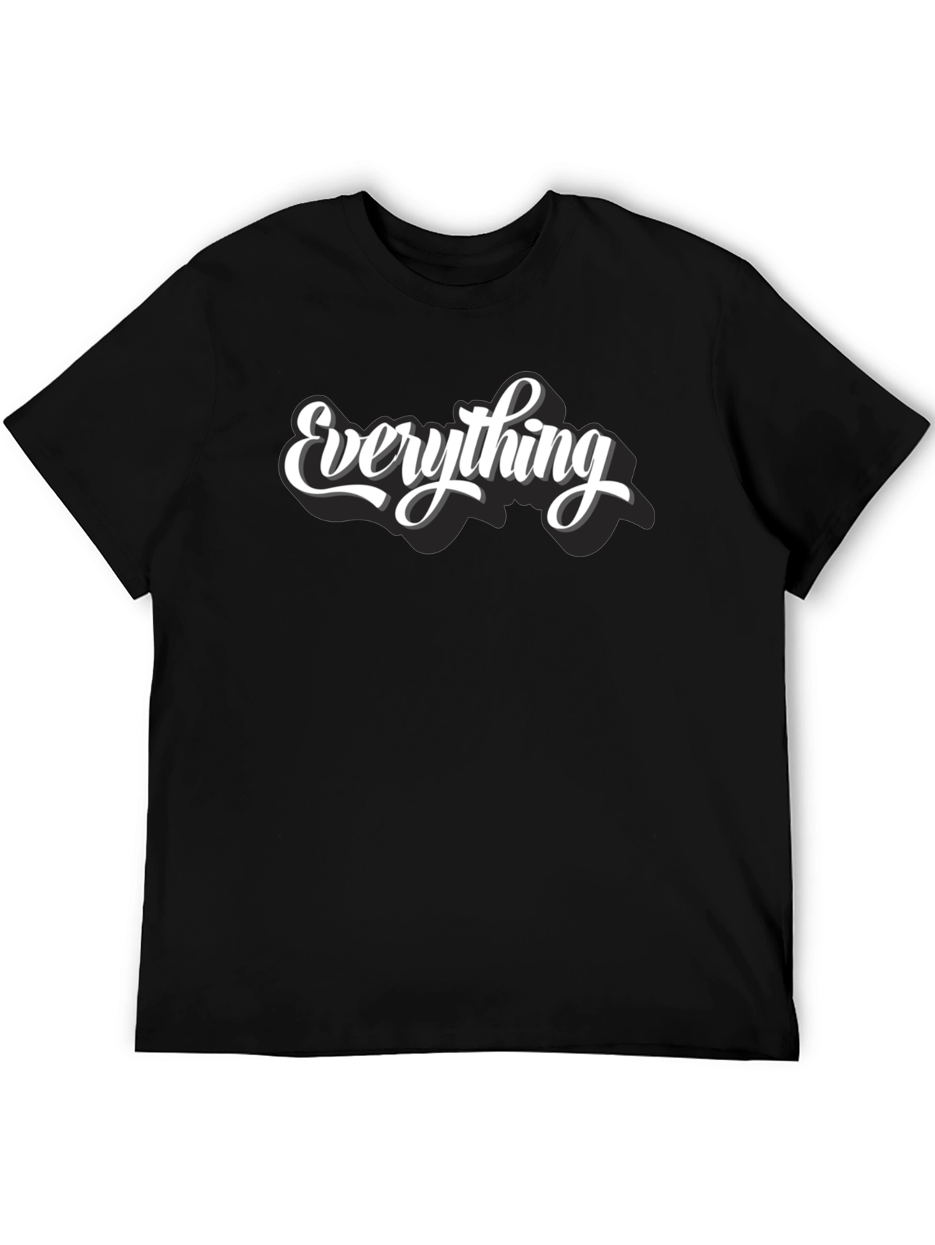Everything T-Shirt - Black Crew Neck Tee