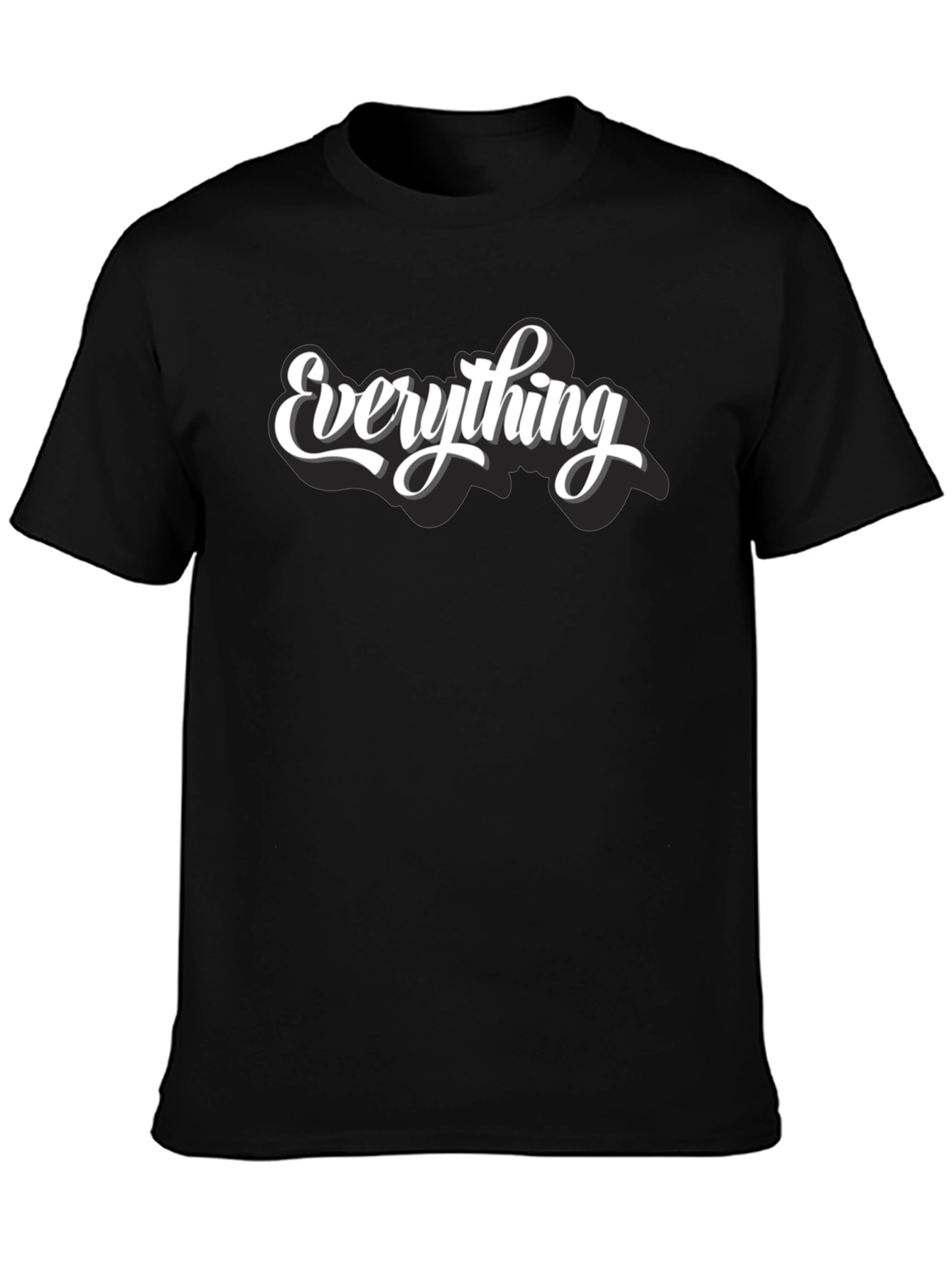 Everything T-Shirt - Black Crew Neck Tee