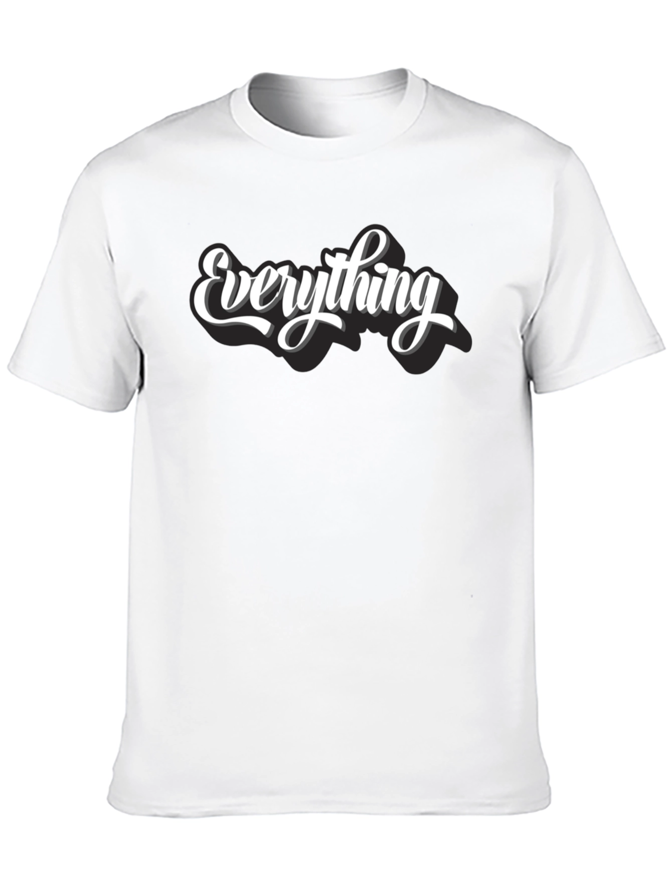 Everything T-Shirt - Black Crew Neck Tee