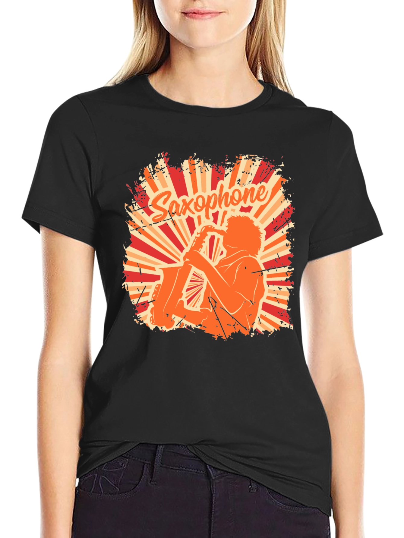 Saxophone Player Graphic Tee - Cool Musician T-Shirt