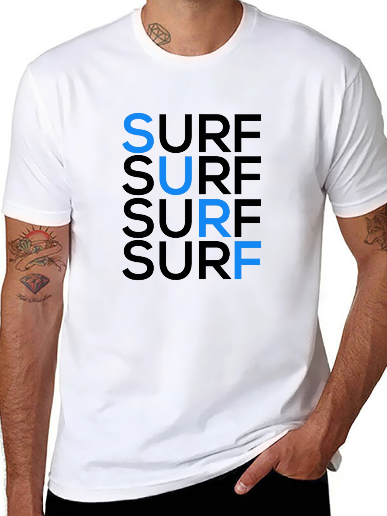 Surf Tee: Cool Cotton Graphic T-Shirt