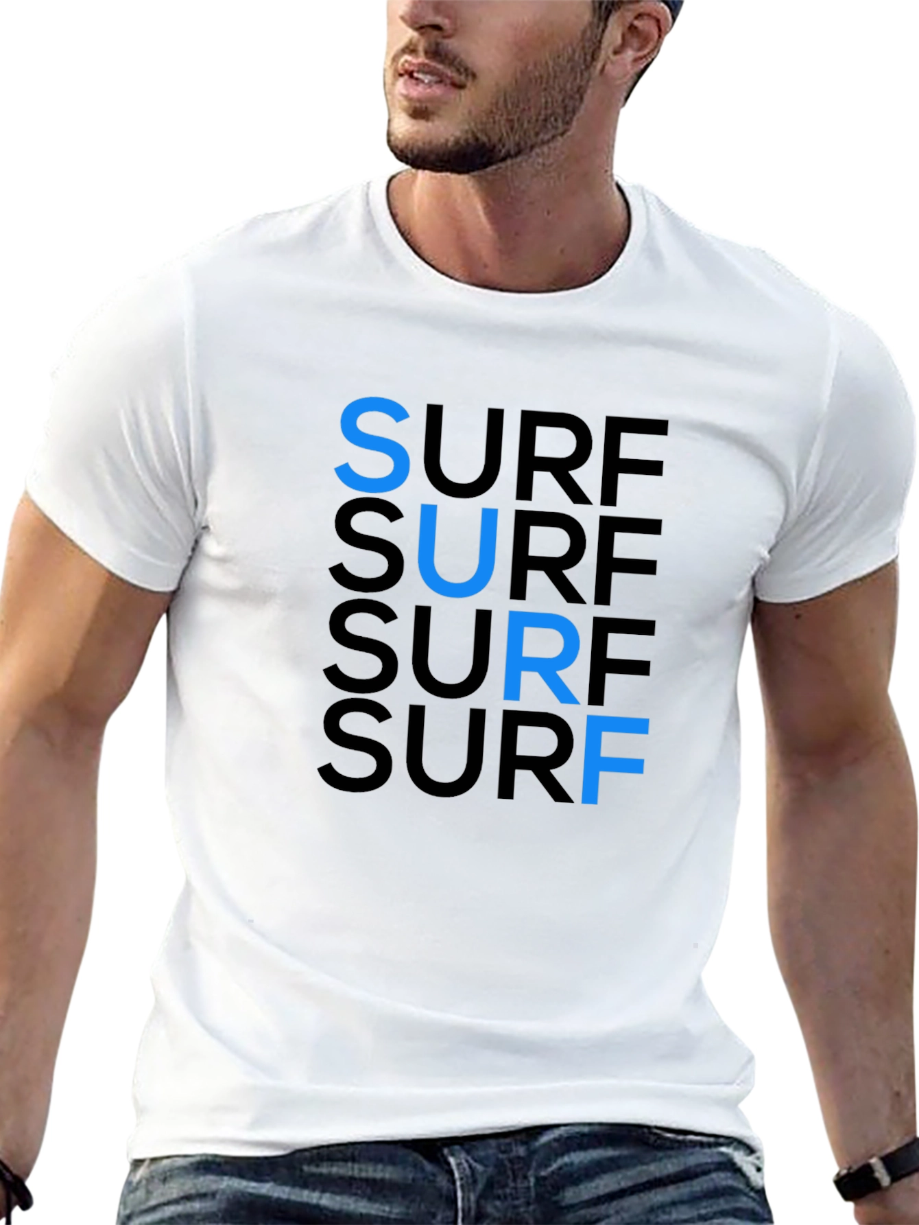 Surf Tee: Cool Cotton Graphic T-Shirt