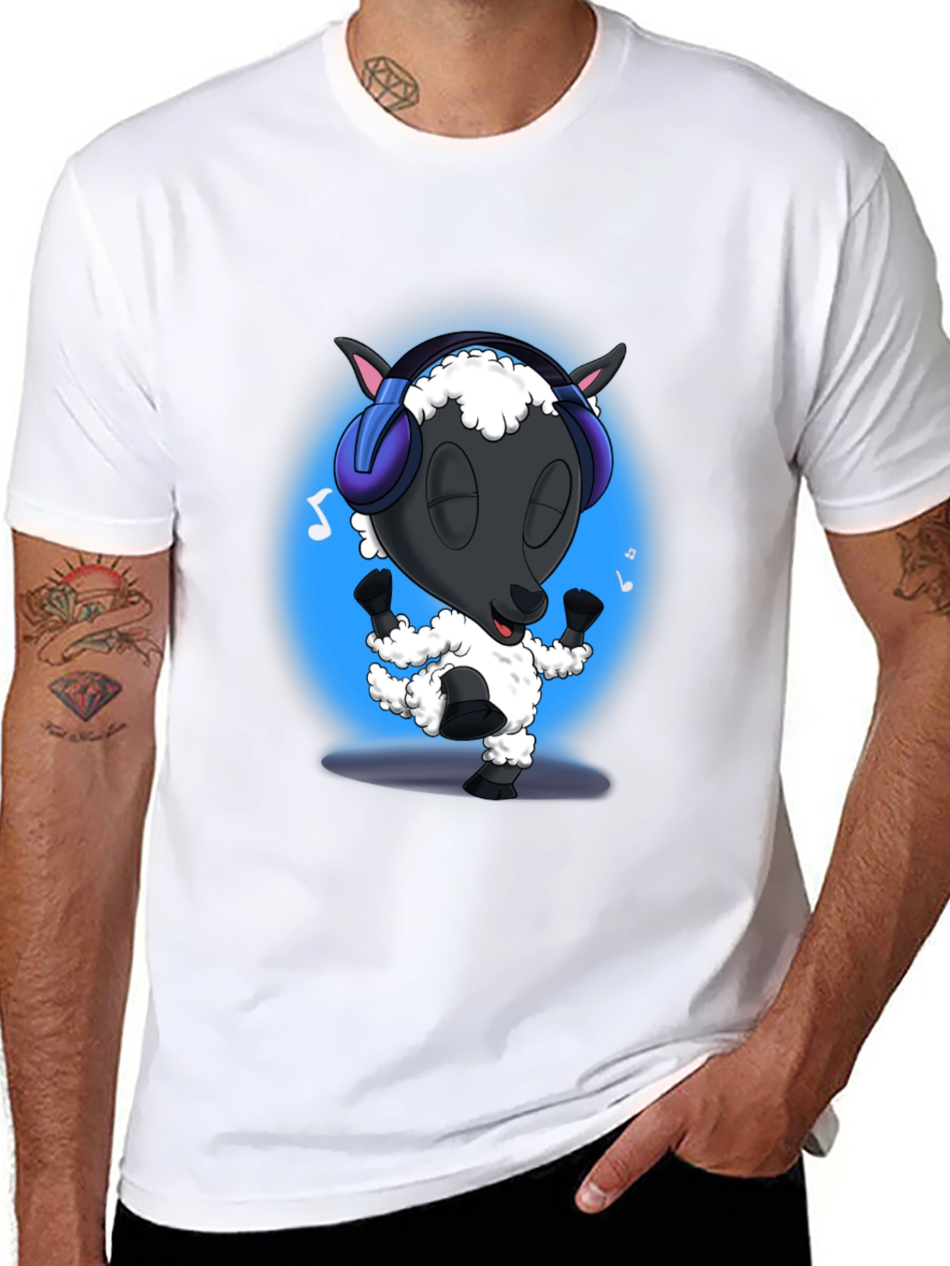 Dancing Sheep T-Shirt - DJ Music Lover Tee