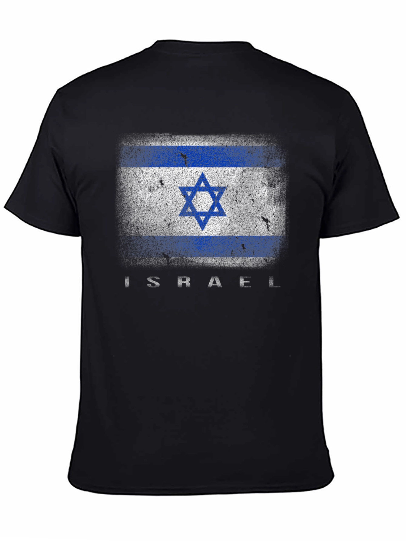 Israel Flag Graphic T-Shirt - Black