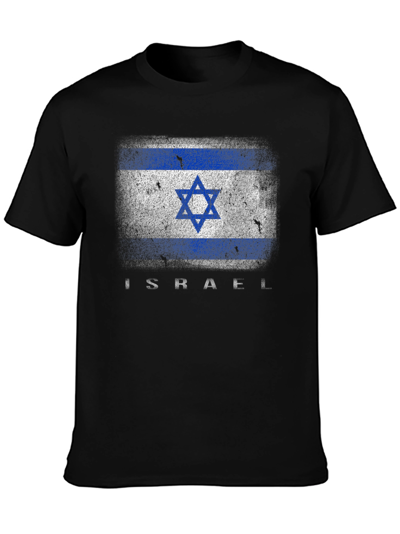 Israel Flag Graphic T-Shirt - Black