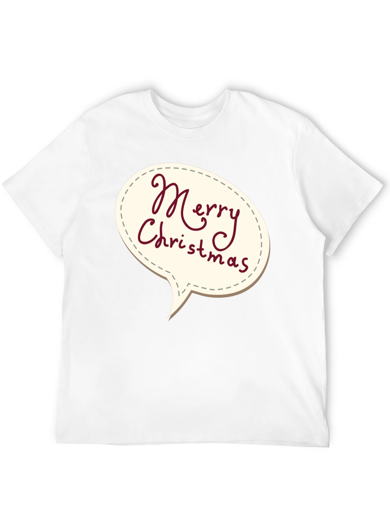 Merry Christmas Speech Bubble T-Shirt