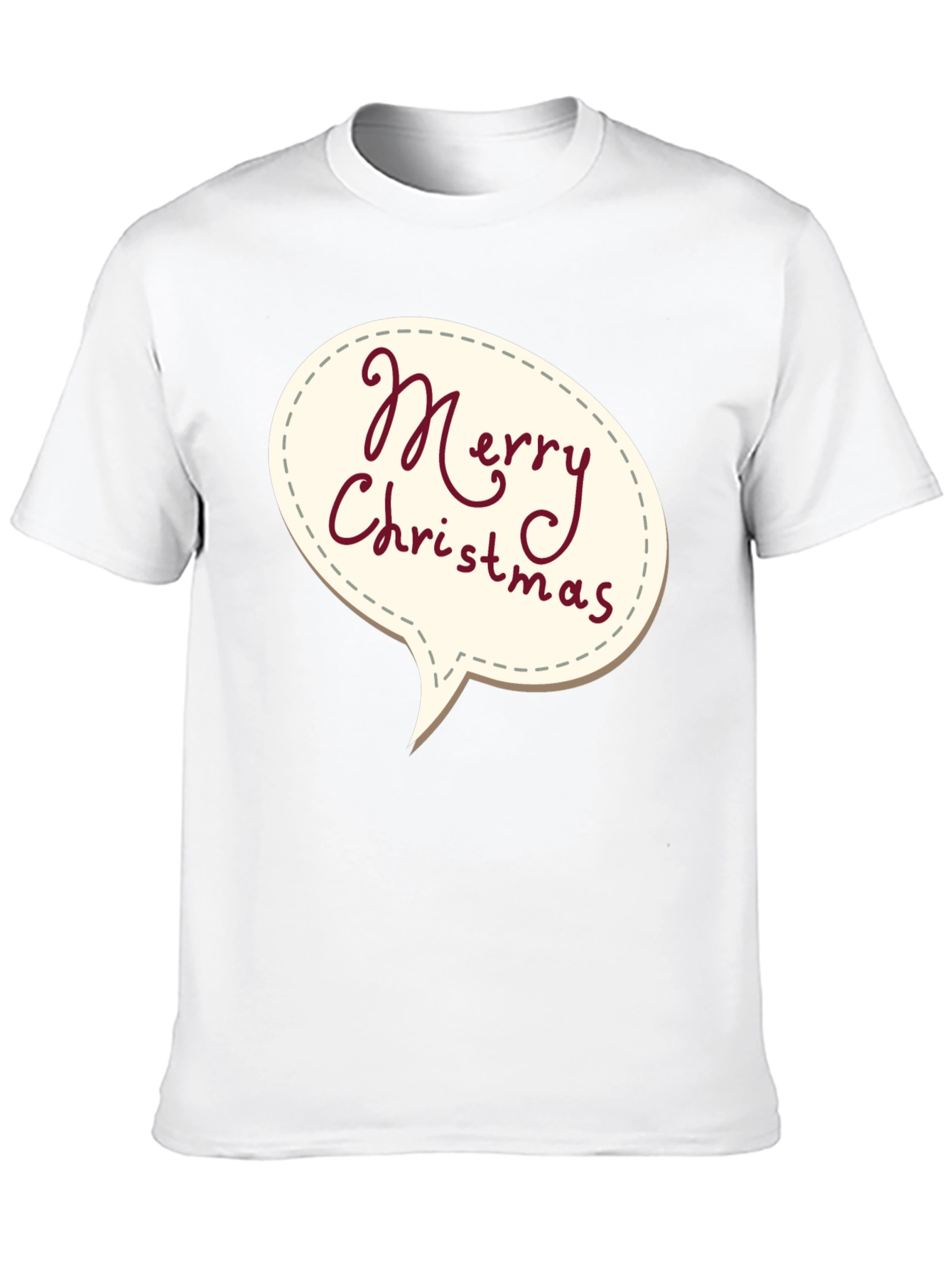 Merry Christmas Speech Bubble T-Shirt