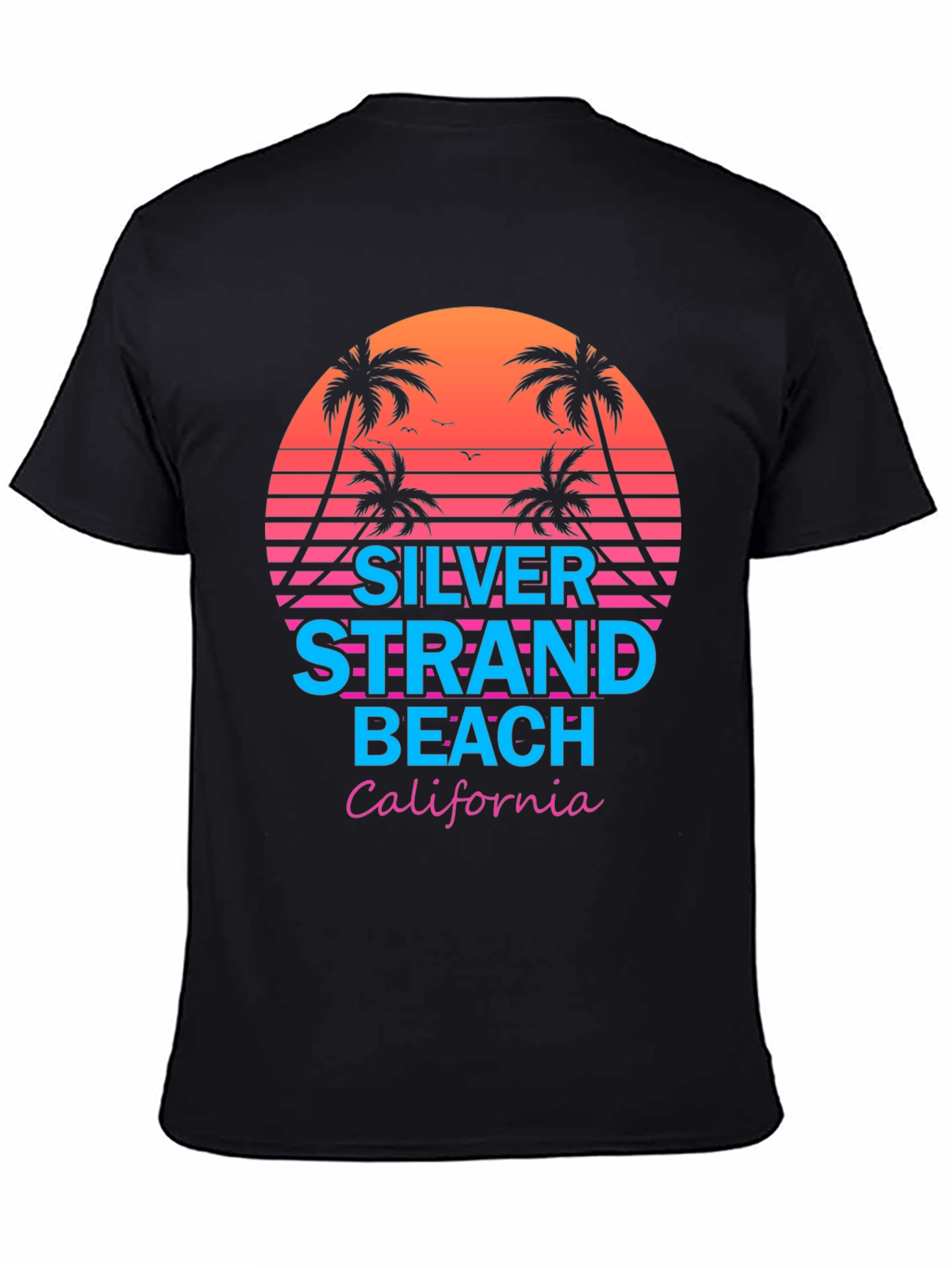 Silver Strand Beach Retro T-Shirt