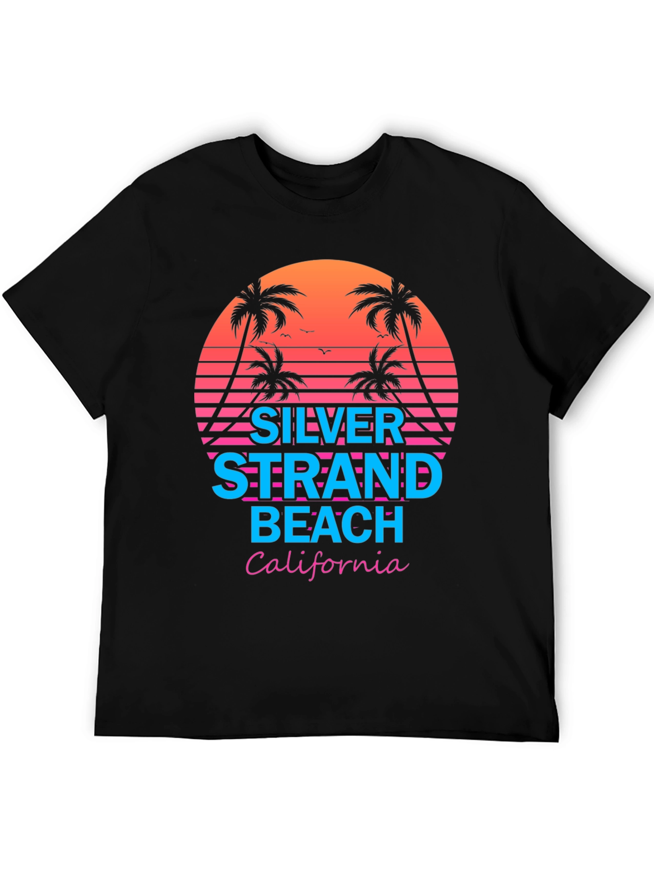 Silver Strand Beach Retro T-Shirt