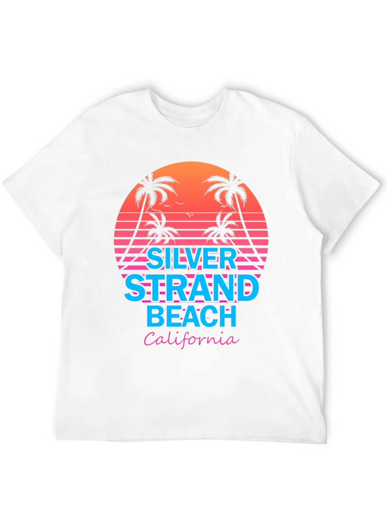 Silver Strand Beach Retro T-Shirt