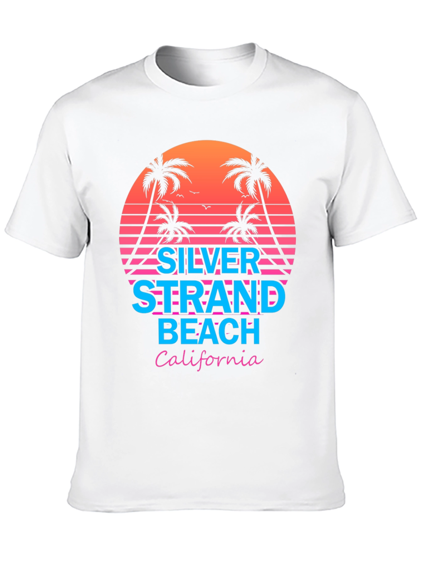 Silver Strand Beach Retro T-Shirt