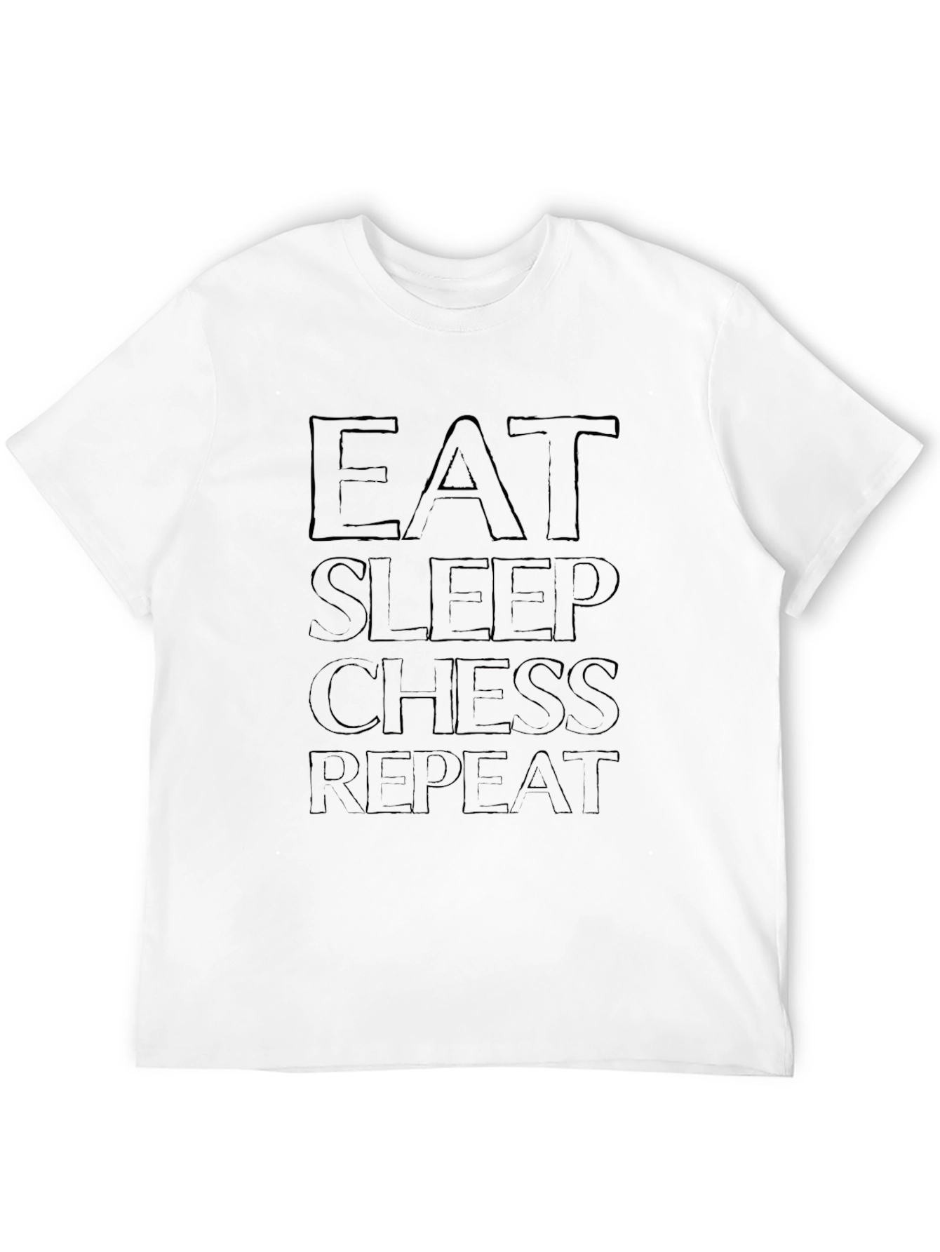Eat Sleep Chess Repeat Graphic Tee