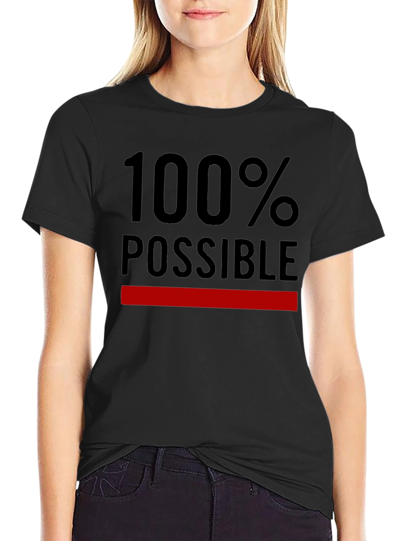 100% Possible Graphic T-Shirt - Black