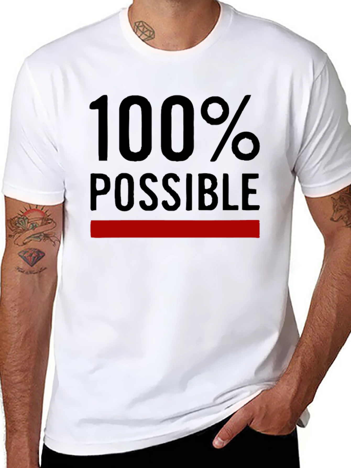 100% Possible Graphic T-Shirt - Black