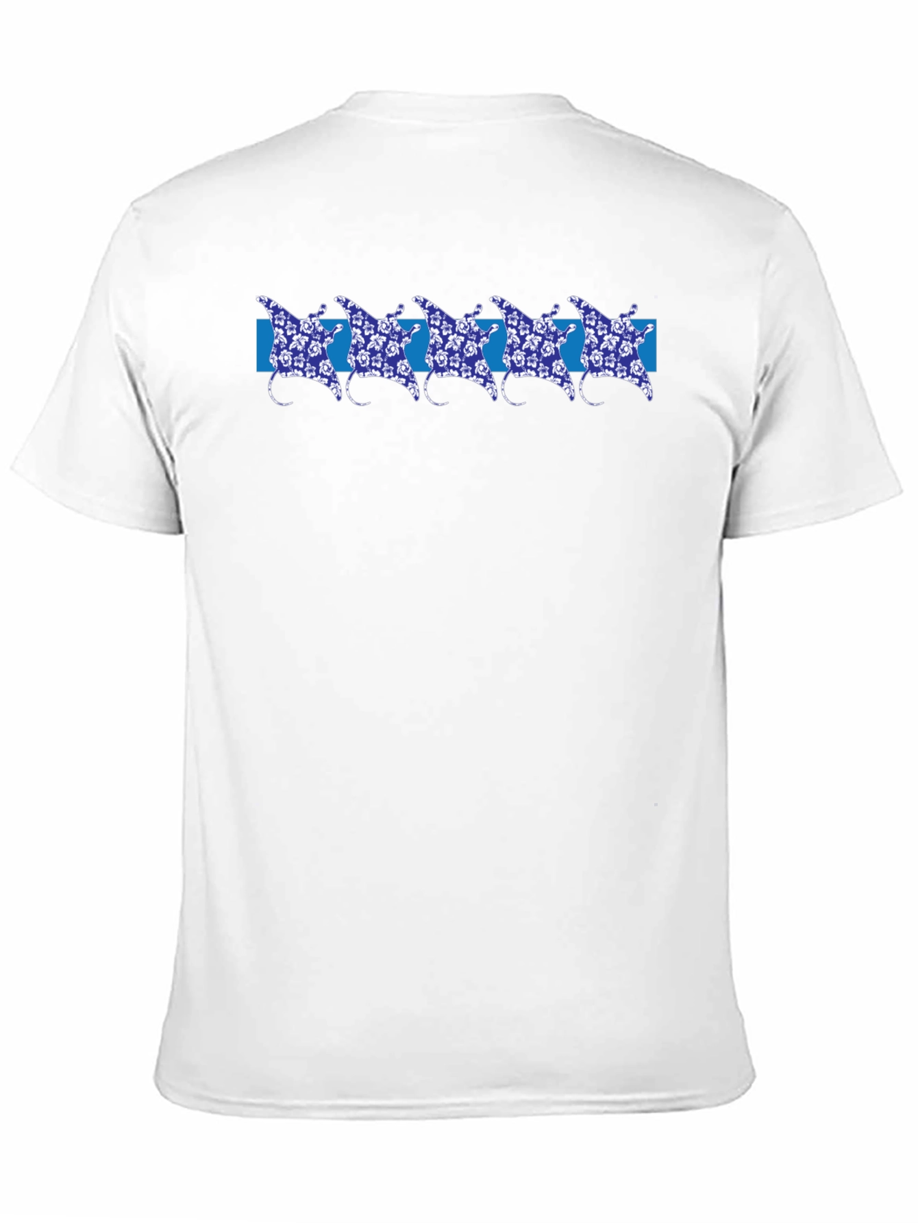 Manta Ray Patterned T-Shirt