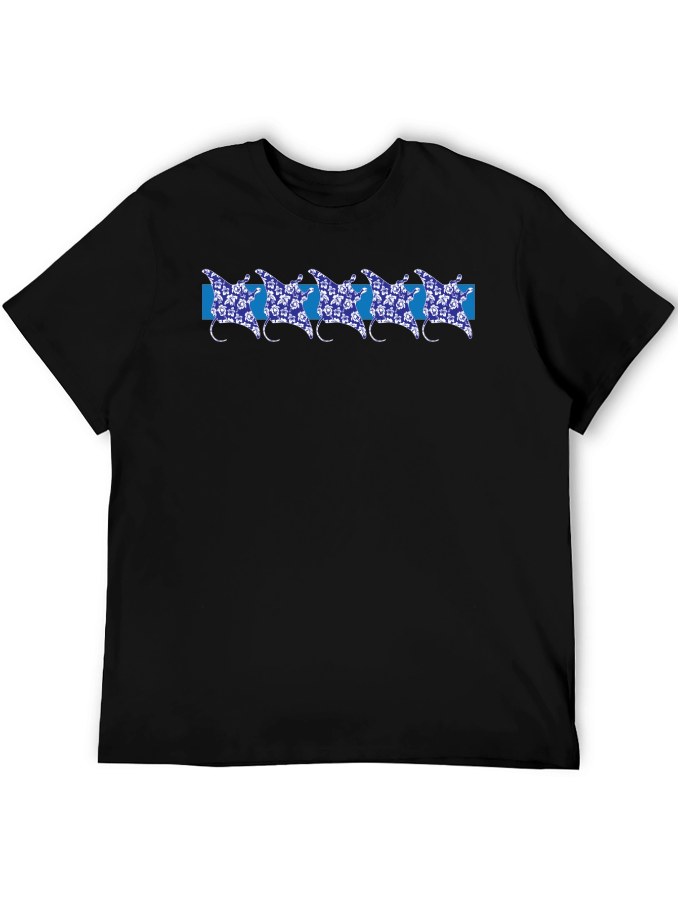 Manta Ray Patterned T-Shirt
