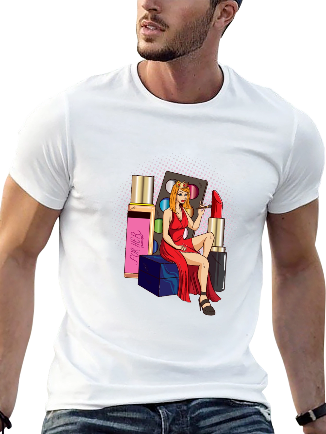 Glamour Girl T-Shirt: Beauty & Style