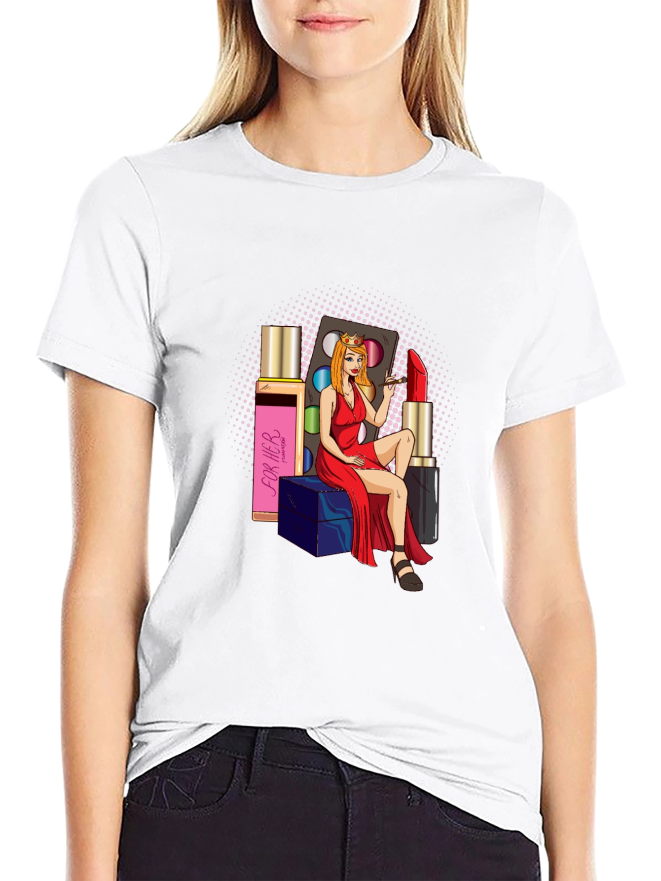 Glamour Girl T-Shirt: Beauty & Style