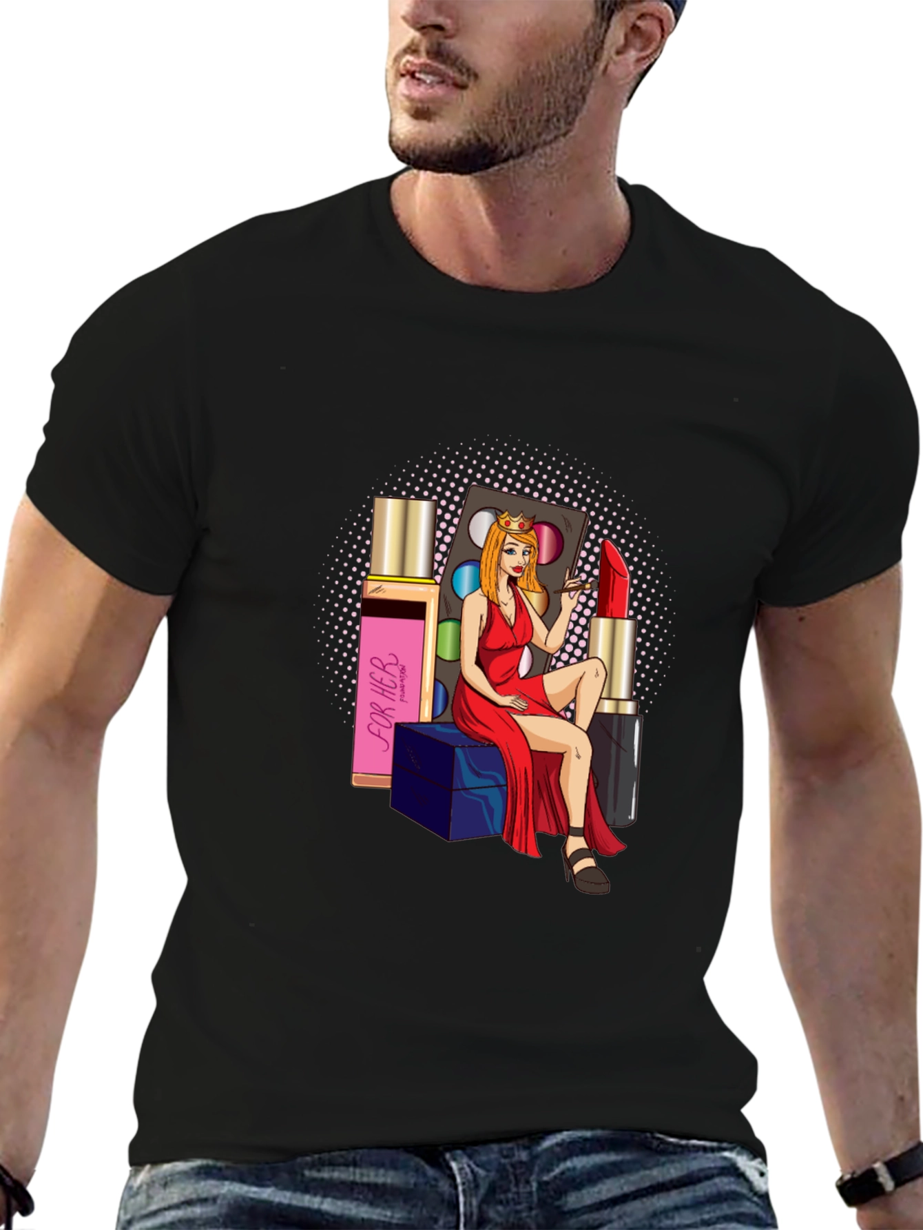 Glamour Girl T-Shirt: Beauty & Style