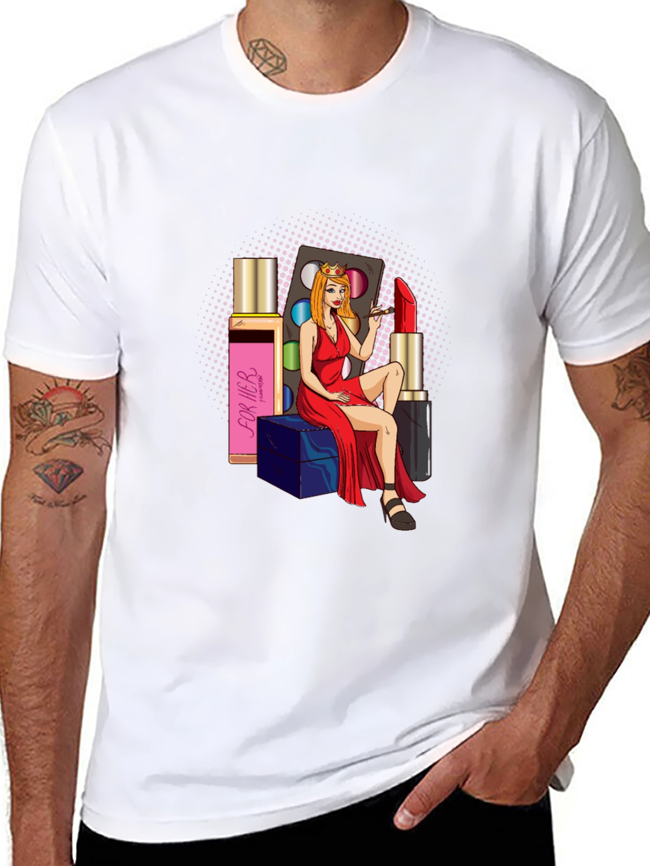 Glamour Girl T-Shirt: Beauty & Style