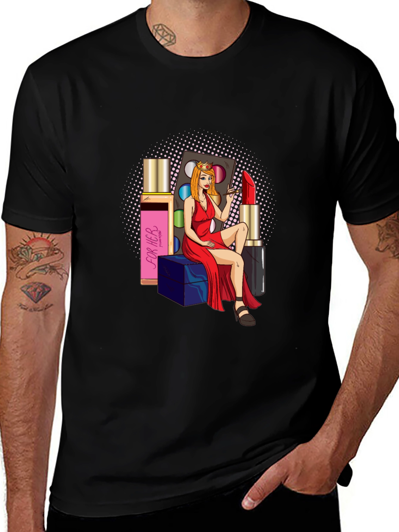 Glamour Girl T-Shirt: Beauty & Style