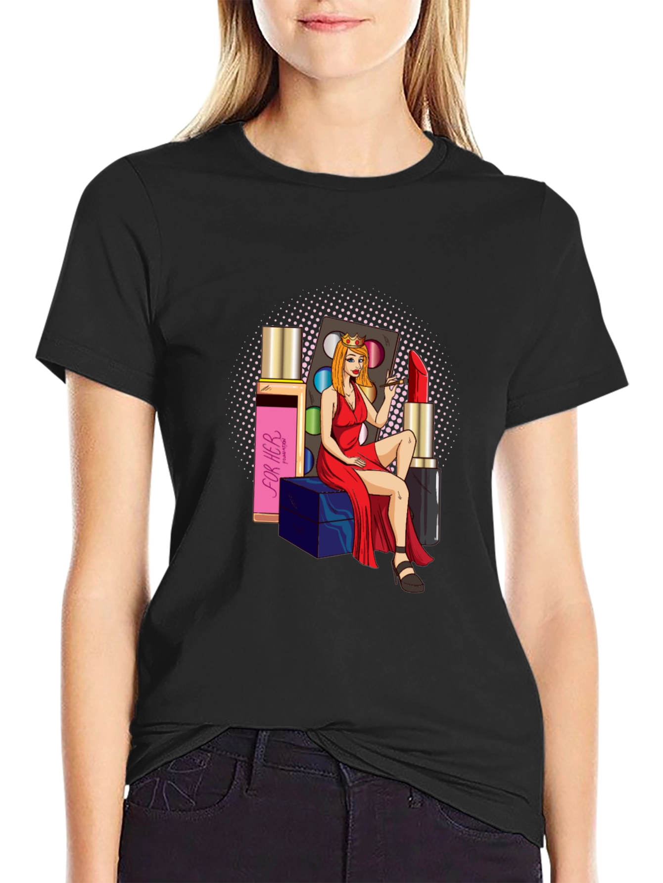 Glamour Girl T-Shirt: Beauty & Style
