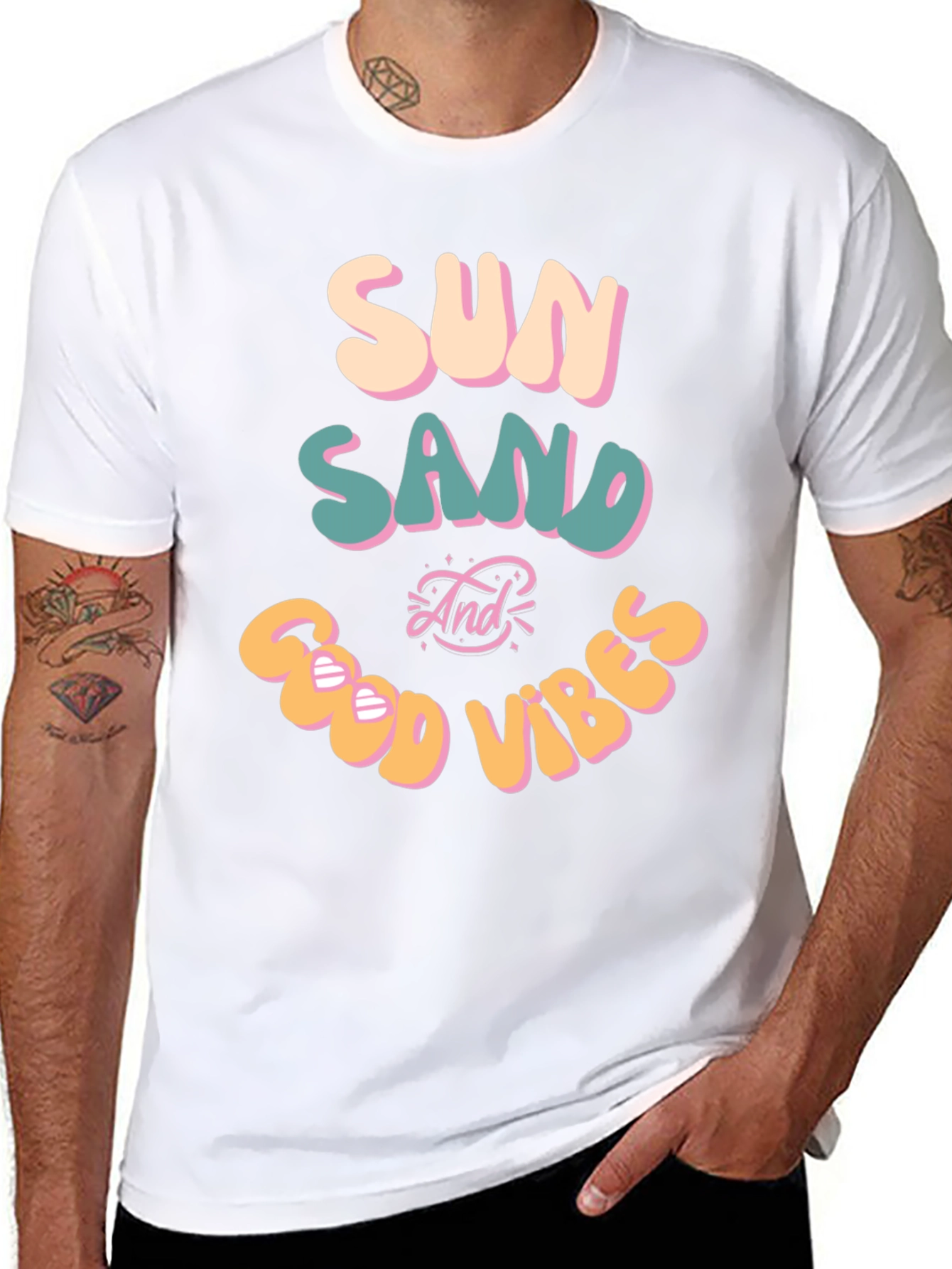 Sun Sand Good Vibes Graphic T-Shirt