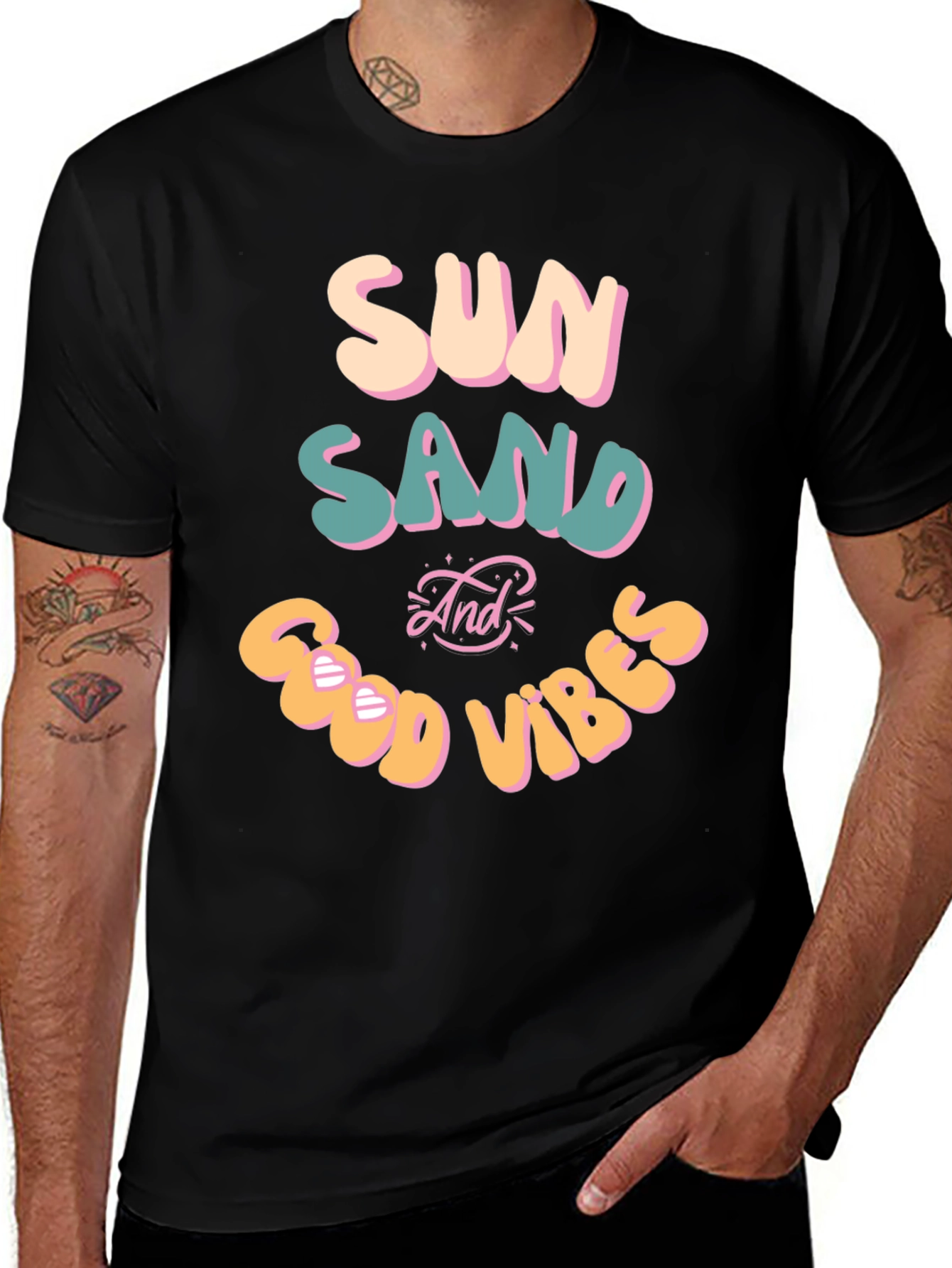 Sun Sand Good Vibes Graphic T-Shirt