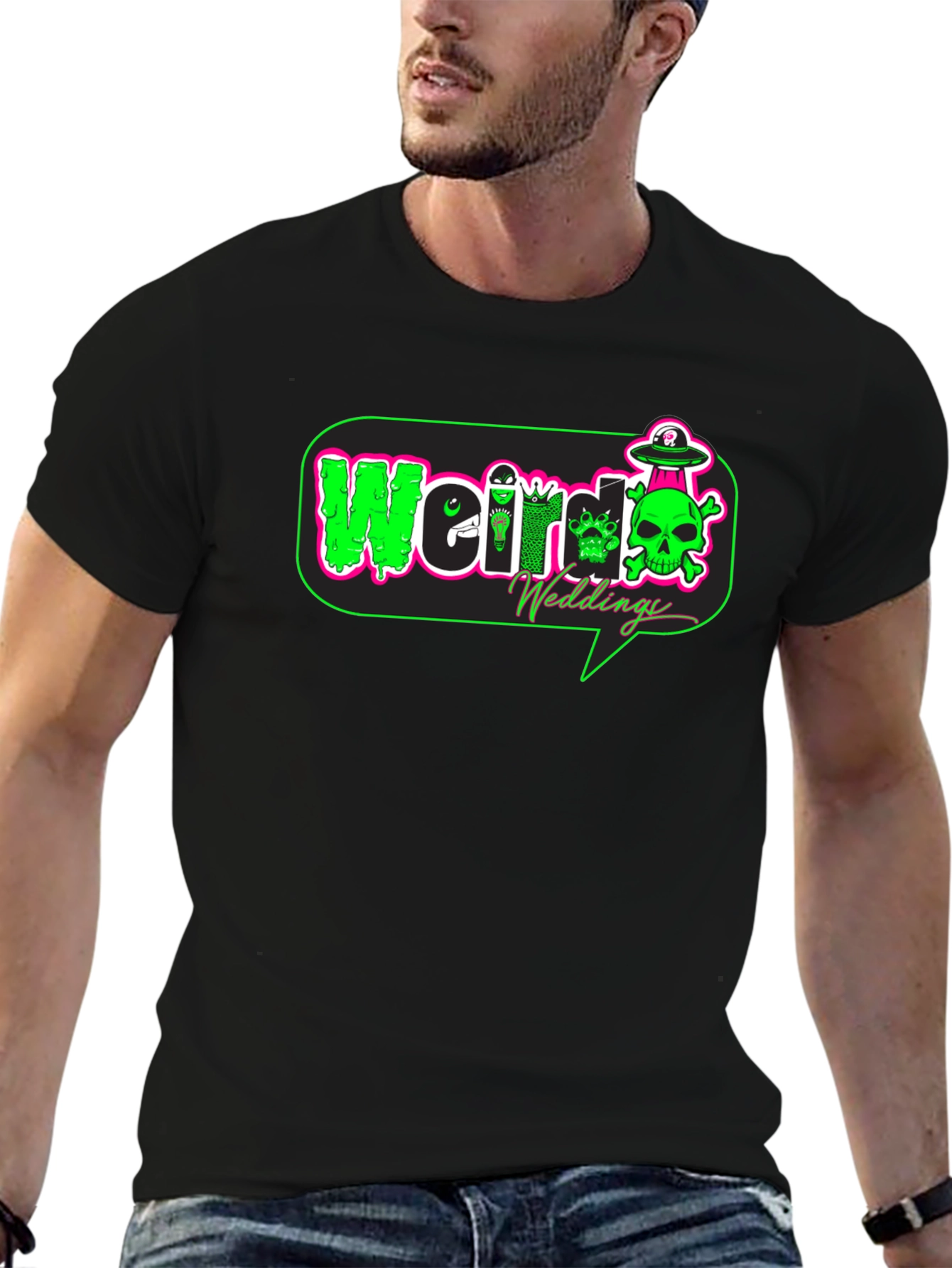 Weird Weddings Black Graphic Tee