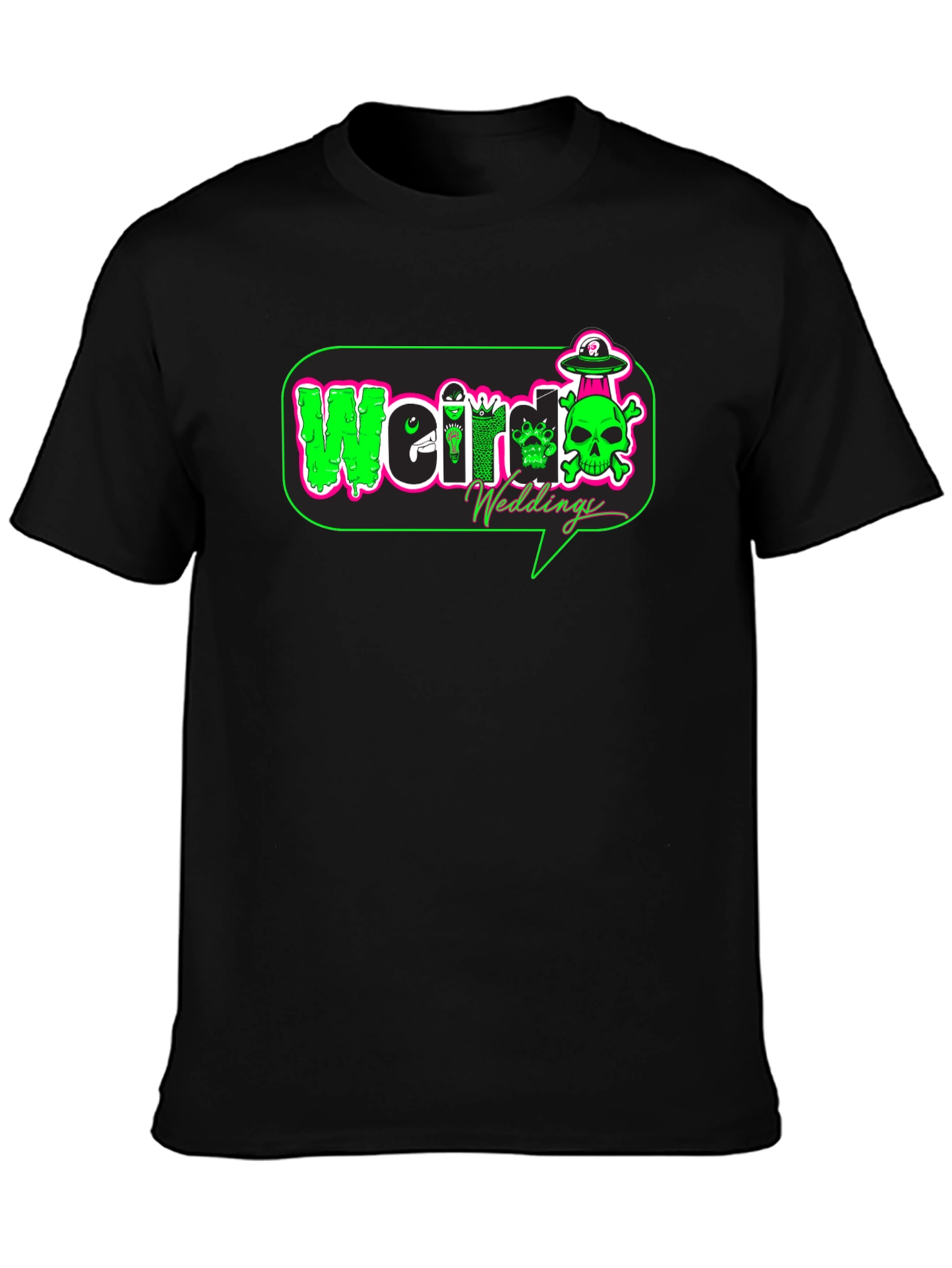 Weird Weddings Black Graphic Tee
