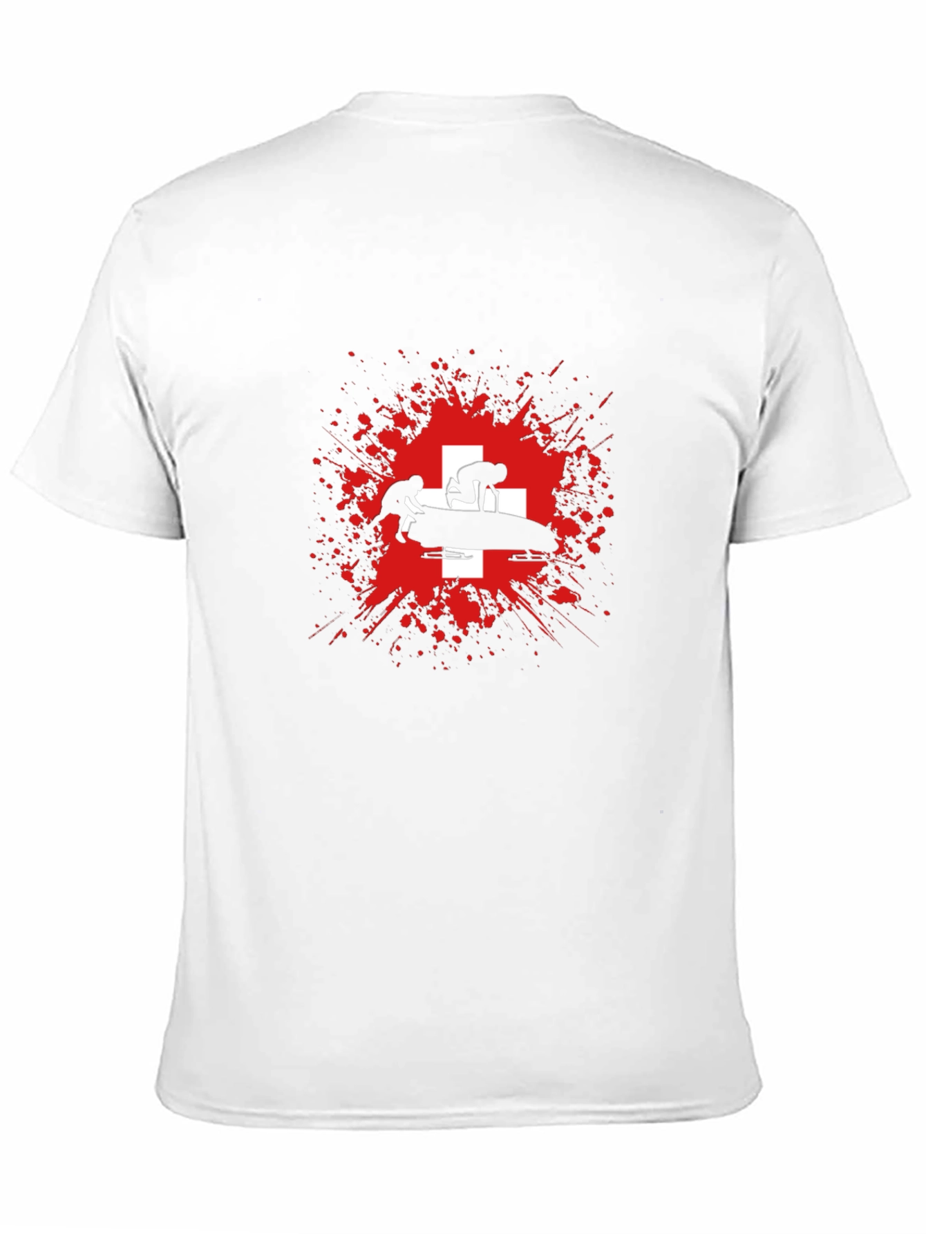 Bobsled Team Switzerland T-Shirt - Black Graphic Tee