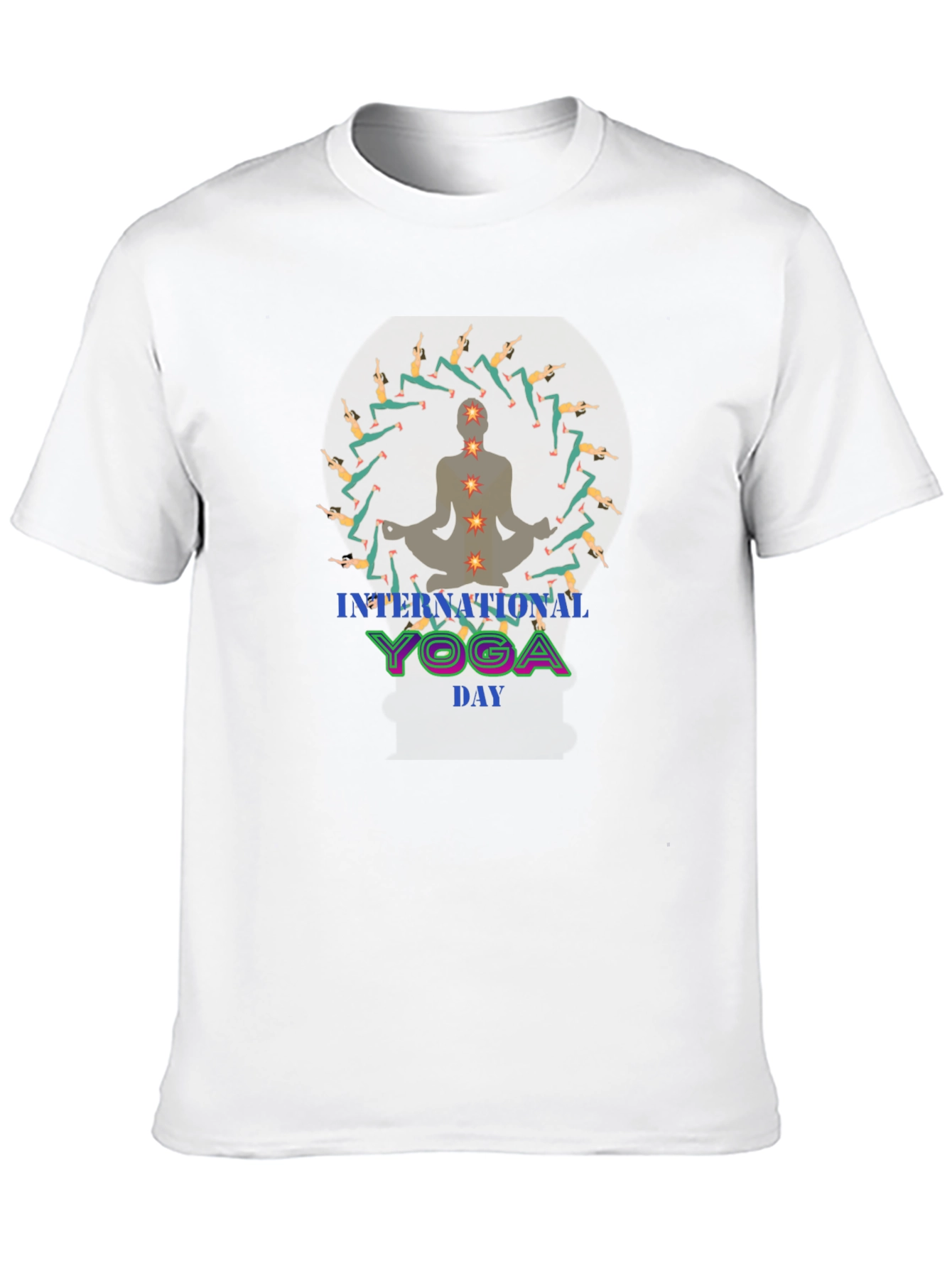 International Yoga Day Black Graphic Tee