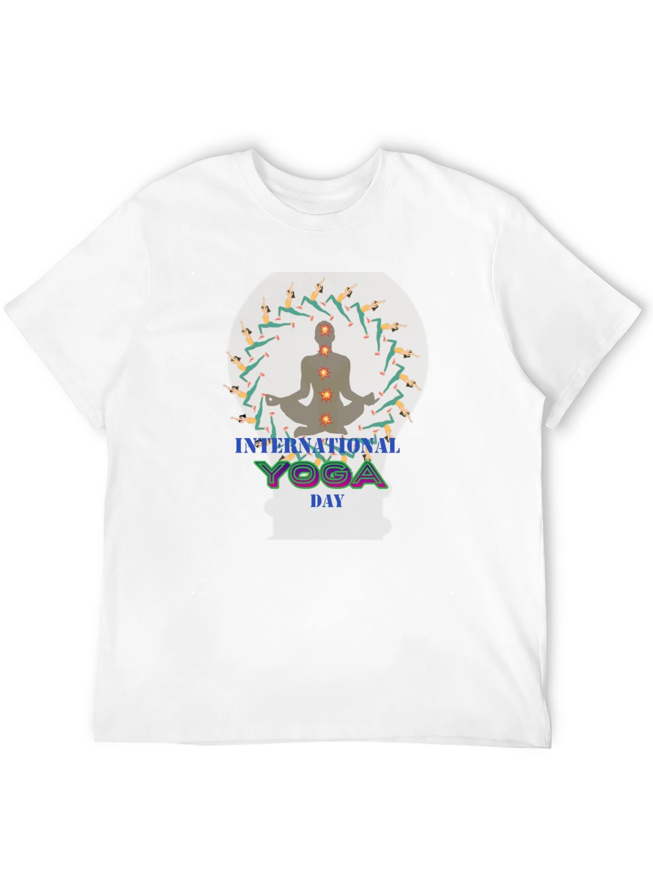 International Yoga Day Black Graphic Tee