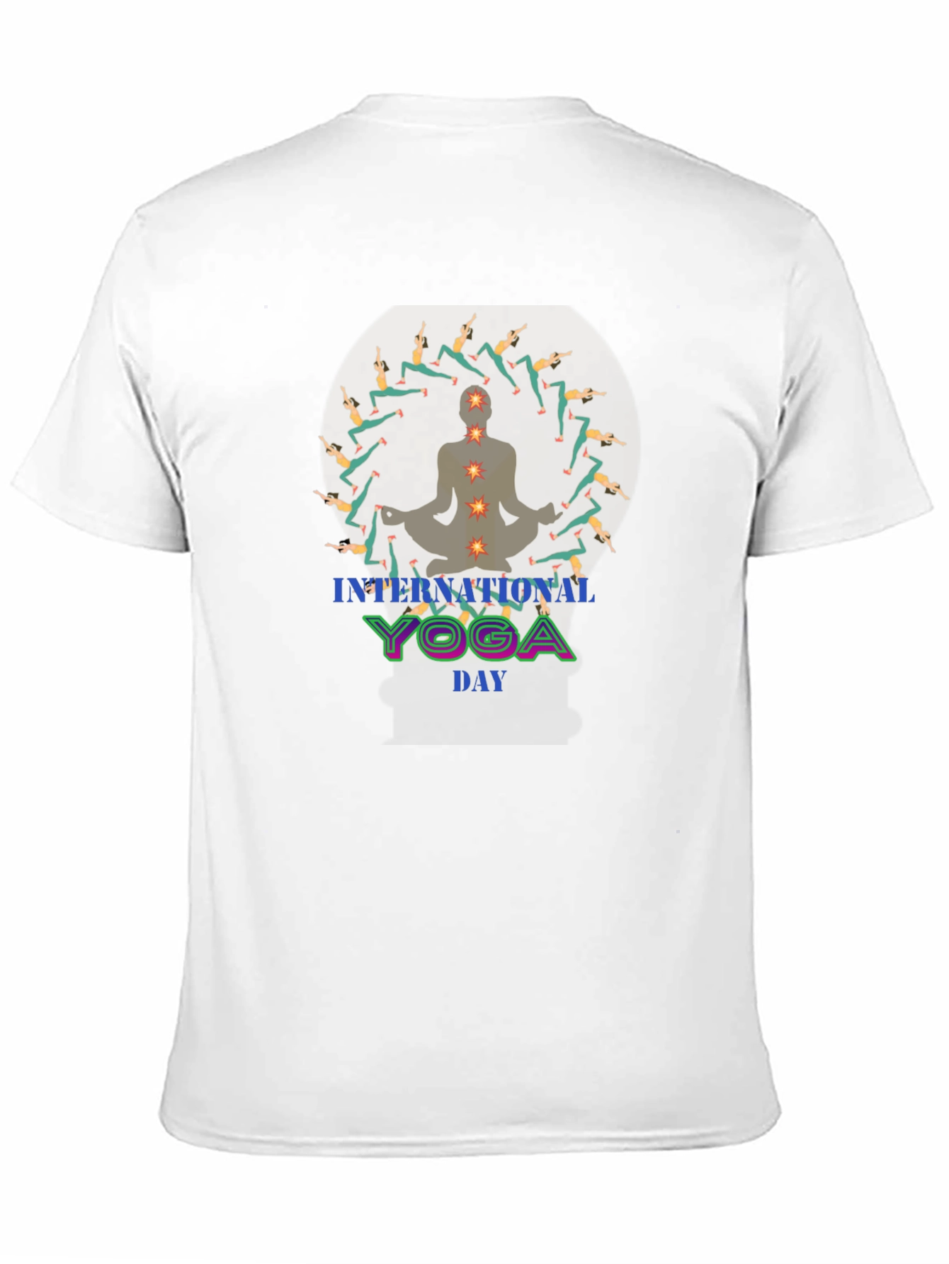 International Yoga Day Black Graphic Tee