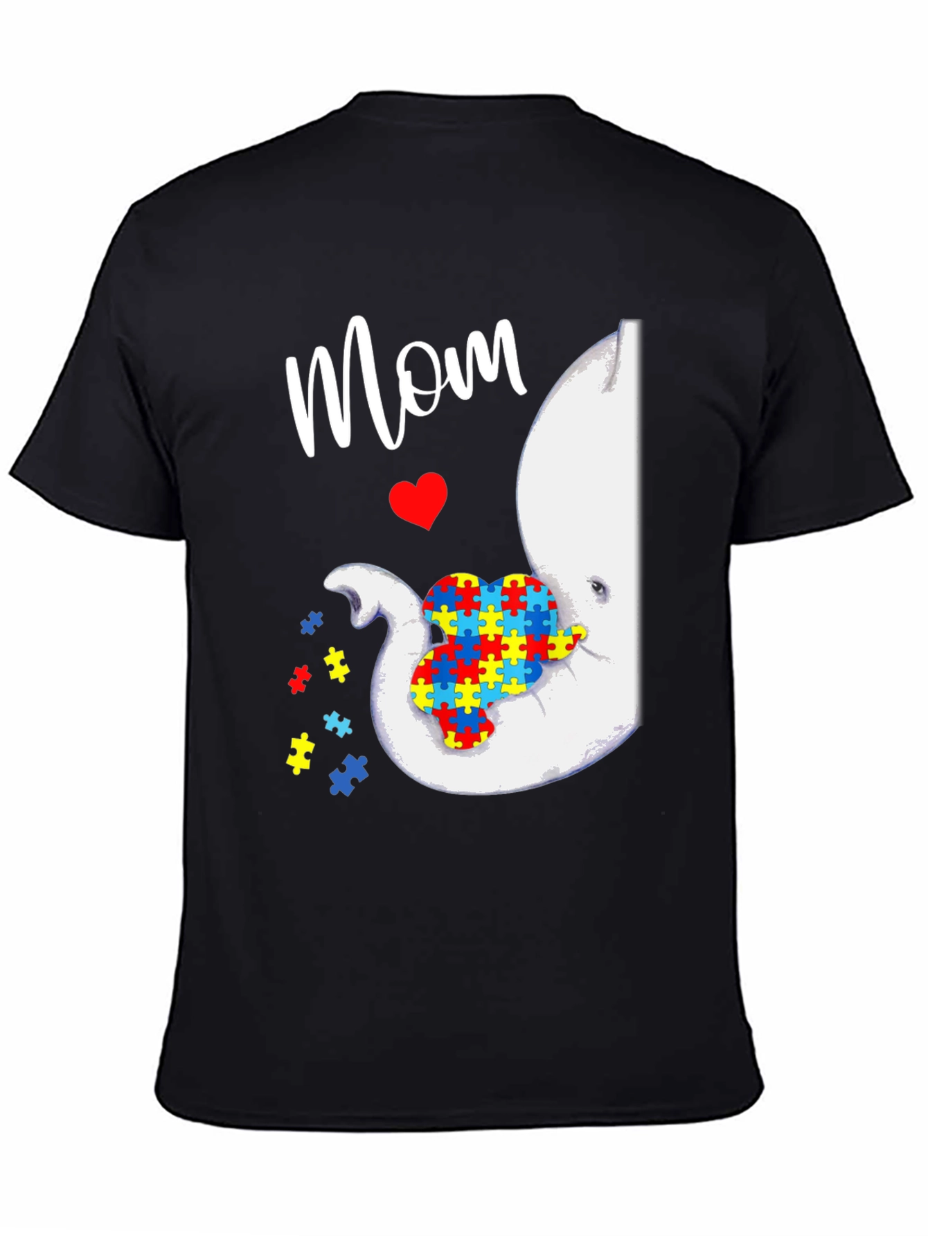 Autism Awareness Elephant Mom T-Shirt