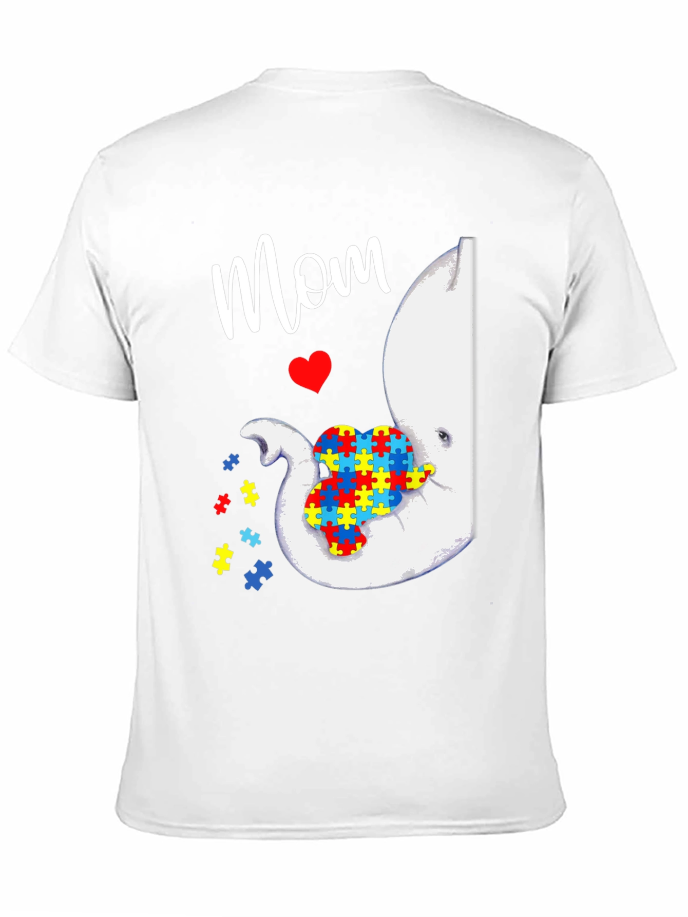 Autism Awareness Elephant Mom T-Shirt